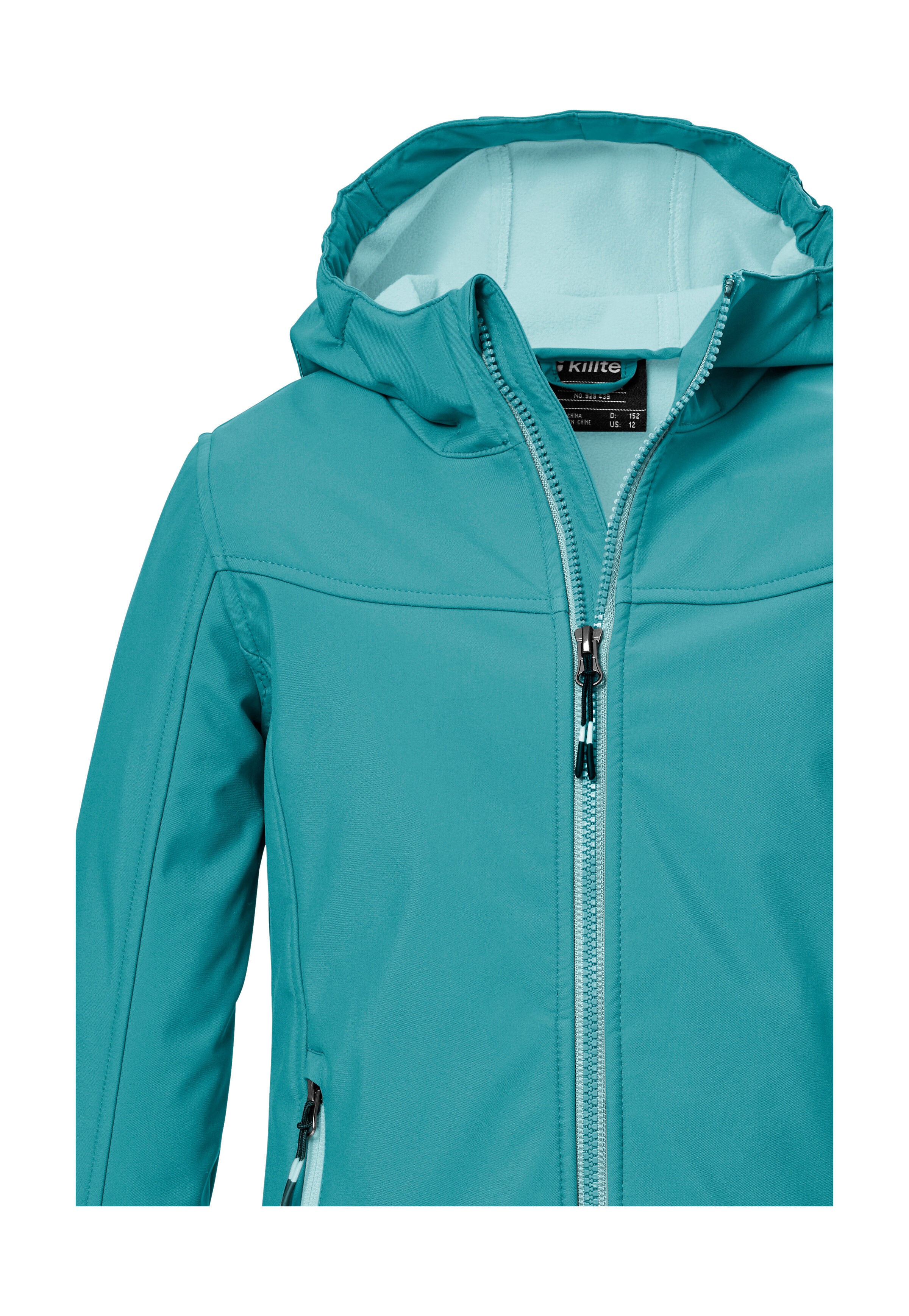 Thumbnail - Killtec Softshelljacke "KOW 349 GRLS SFTSHLL JCKT", Wasserdichte Mädchen-Softshelljacke mit Kapuze, atmungsaktiv, warm