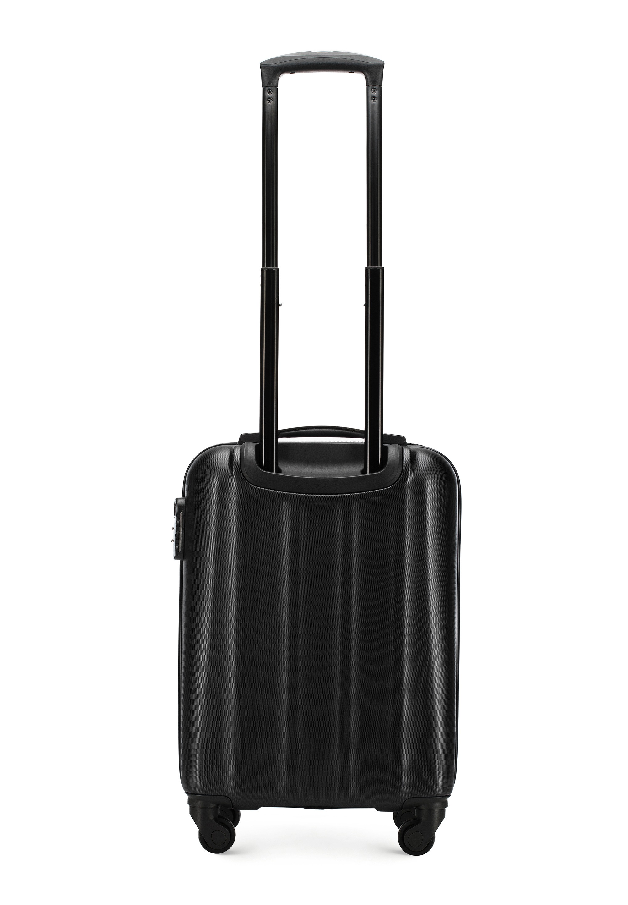 WITTCHEN Handgepäckkoffer »CRUISE LINE«, (nein), 4 Rollen, Cabin-sized Black Textured Polycarbonate Suitcase / WITTCHEN