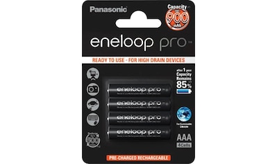 Panasonic Akku »Eneloop Pro«, Micro, 900 mAh, 1,2 V, eneloop pro Akkus sind die... kaufen