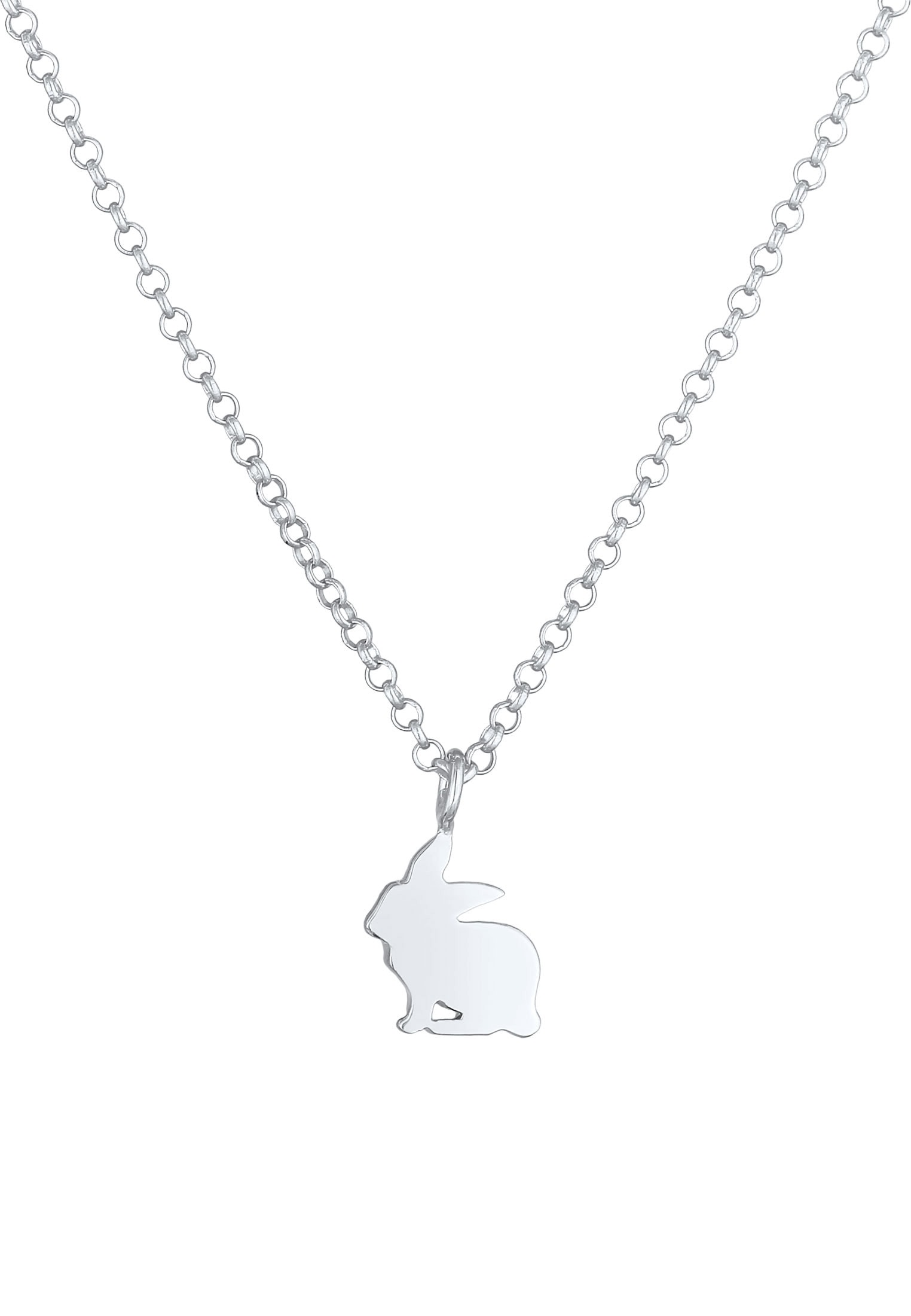 Elli Silberkette »Halskette Kinder Hase Tier Ostern 925 Silber«