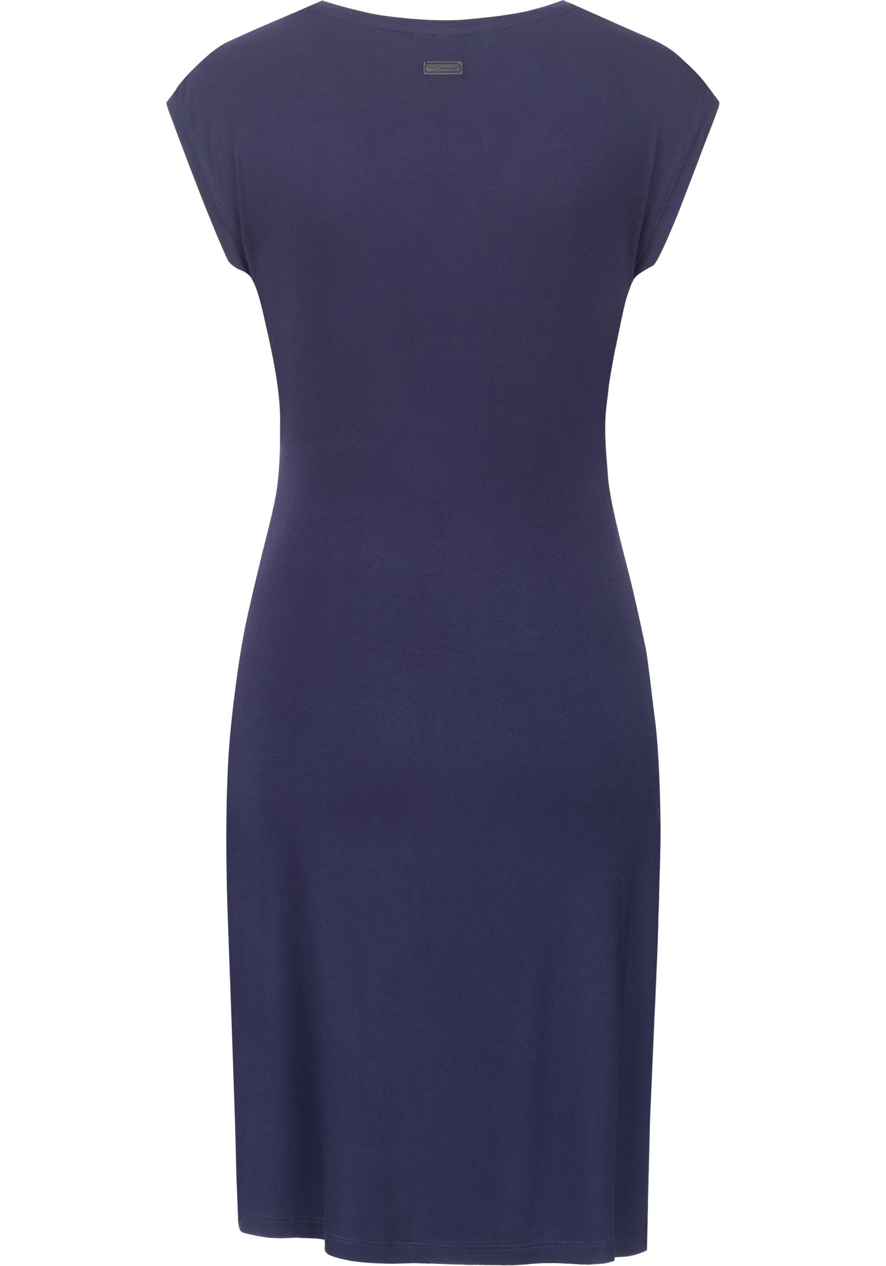 Ragwear Etuikleid »Crupi«, figurbetontes Sommerkleid mit Raffung an der Taille