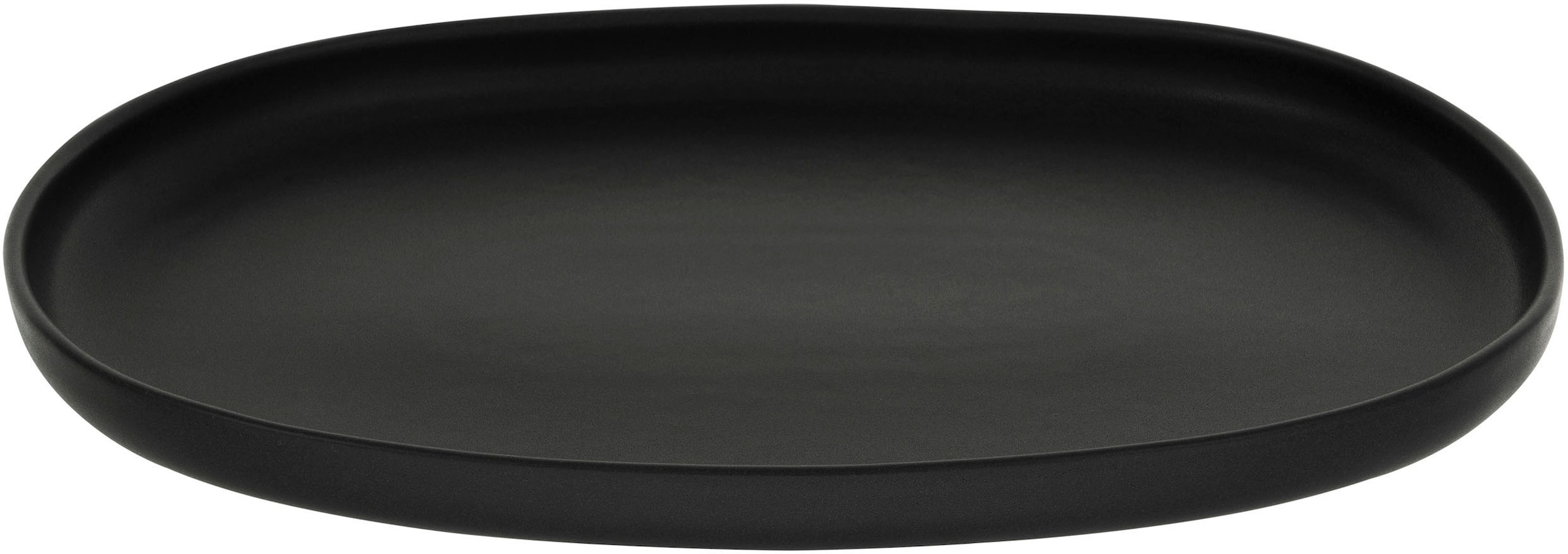 CreaTable Servierplatte »Uno Black«, (1 tlg.), Premiumproduktion "Made in Europe"
 mit seidenmatter Glasur, 33 cm