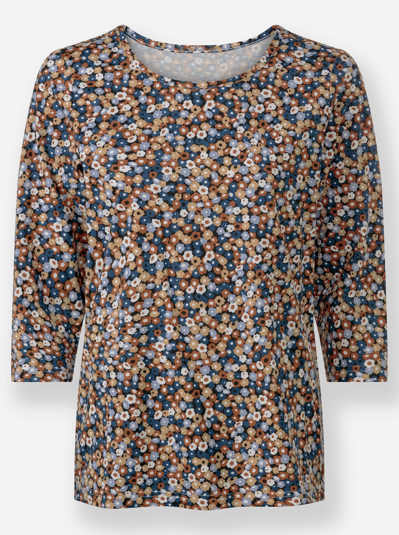 INSPIRATIONEN Print Shirt Women's Brown 42 2