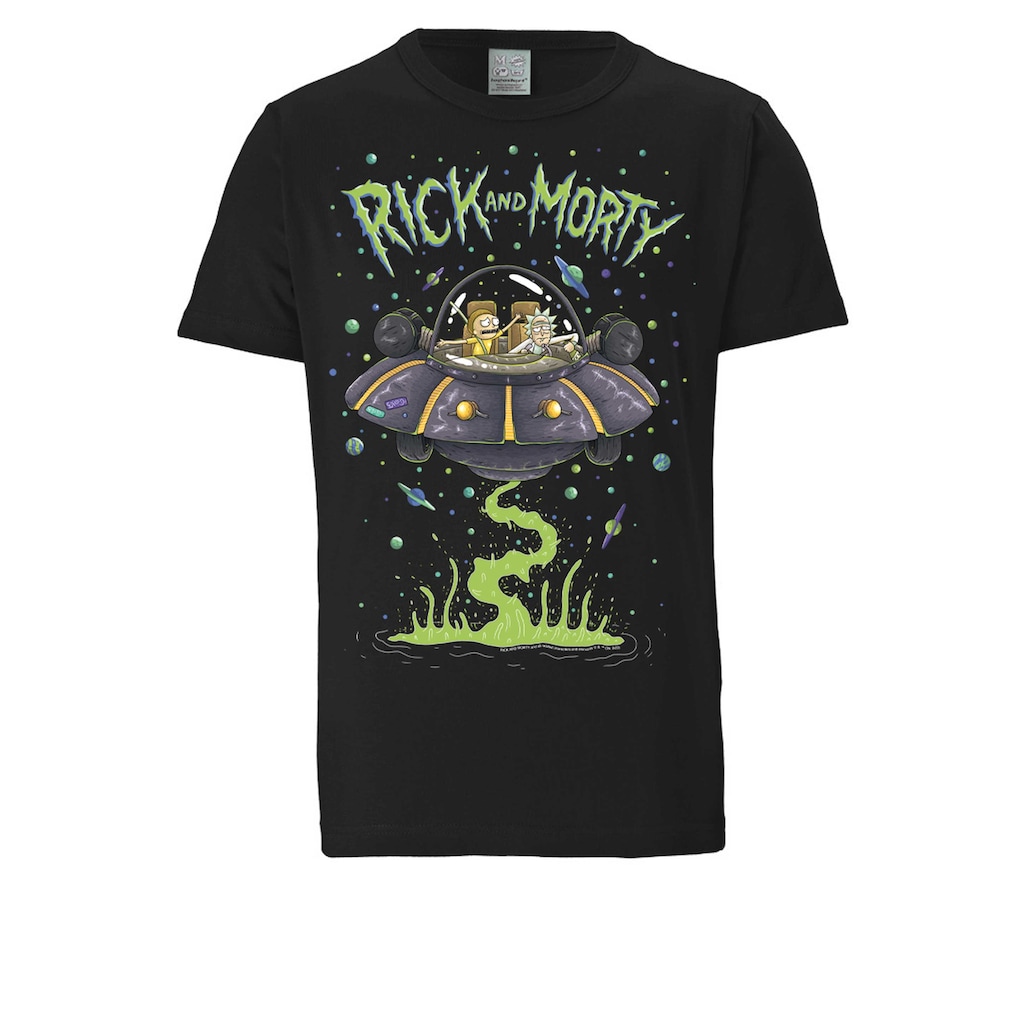 LOGOSHIRT T-Shirt »Rick & Morty - Raumschiff«