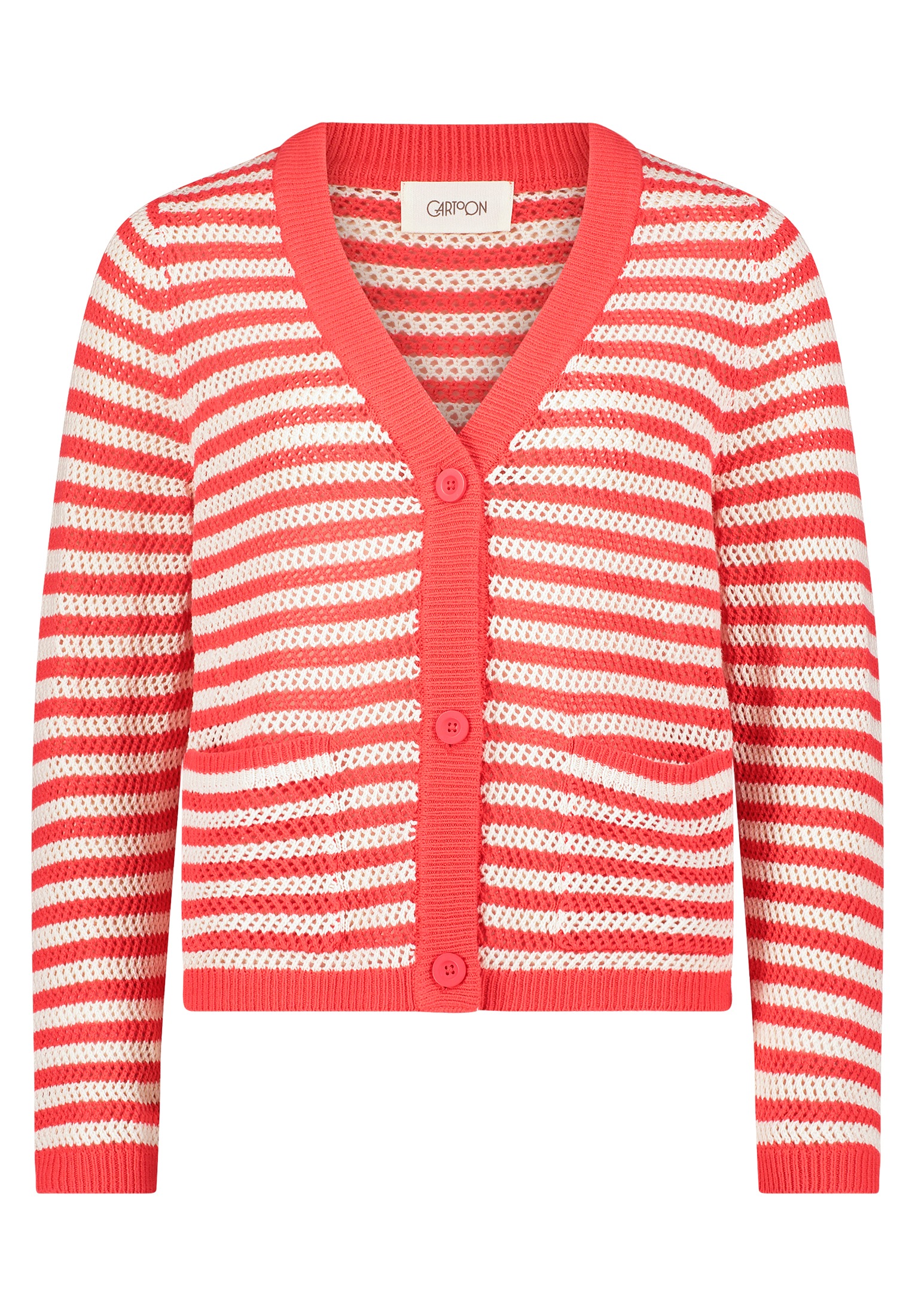 Cartoon Strickjacke »Cartoon Strick-Cardigan mit Knopfleiste«, Struktur