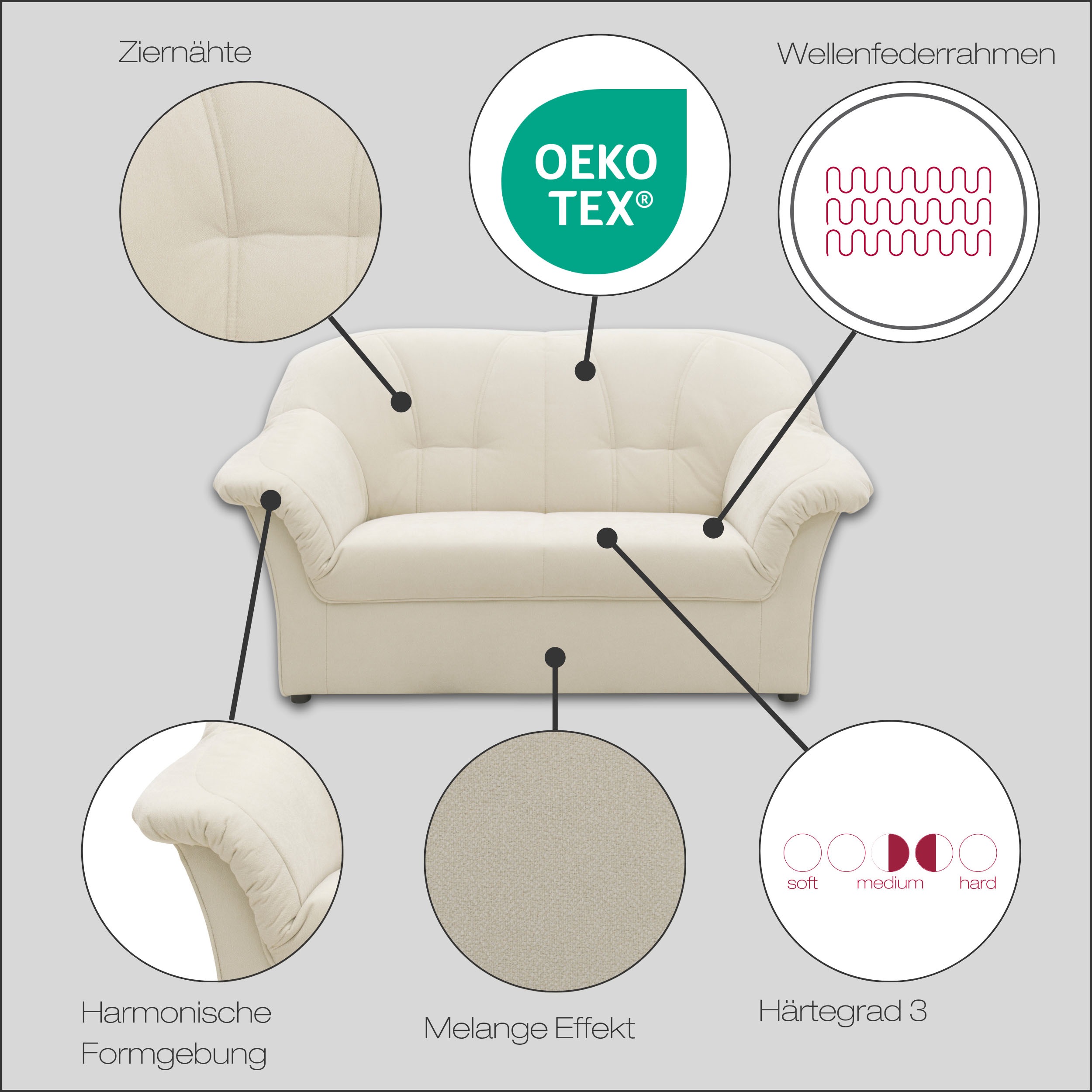 Thumbnail - DOMO collection 2-Sitzer "Pegnitz"