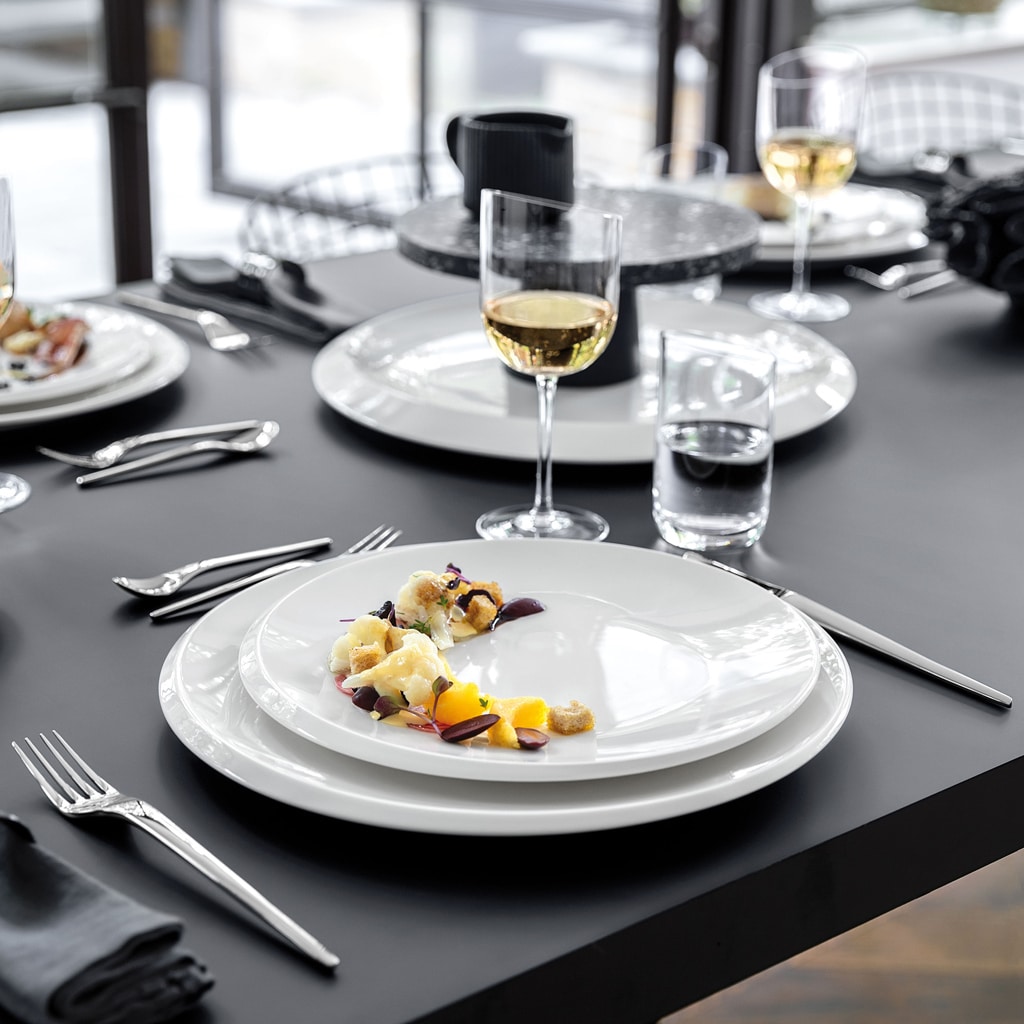 Villeroy & Boch Esslöffel »Tafellöffel NewMoon 218 mm 6er Set silber« Spülmaschinenfest