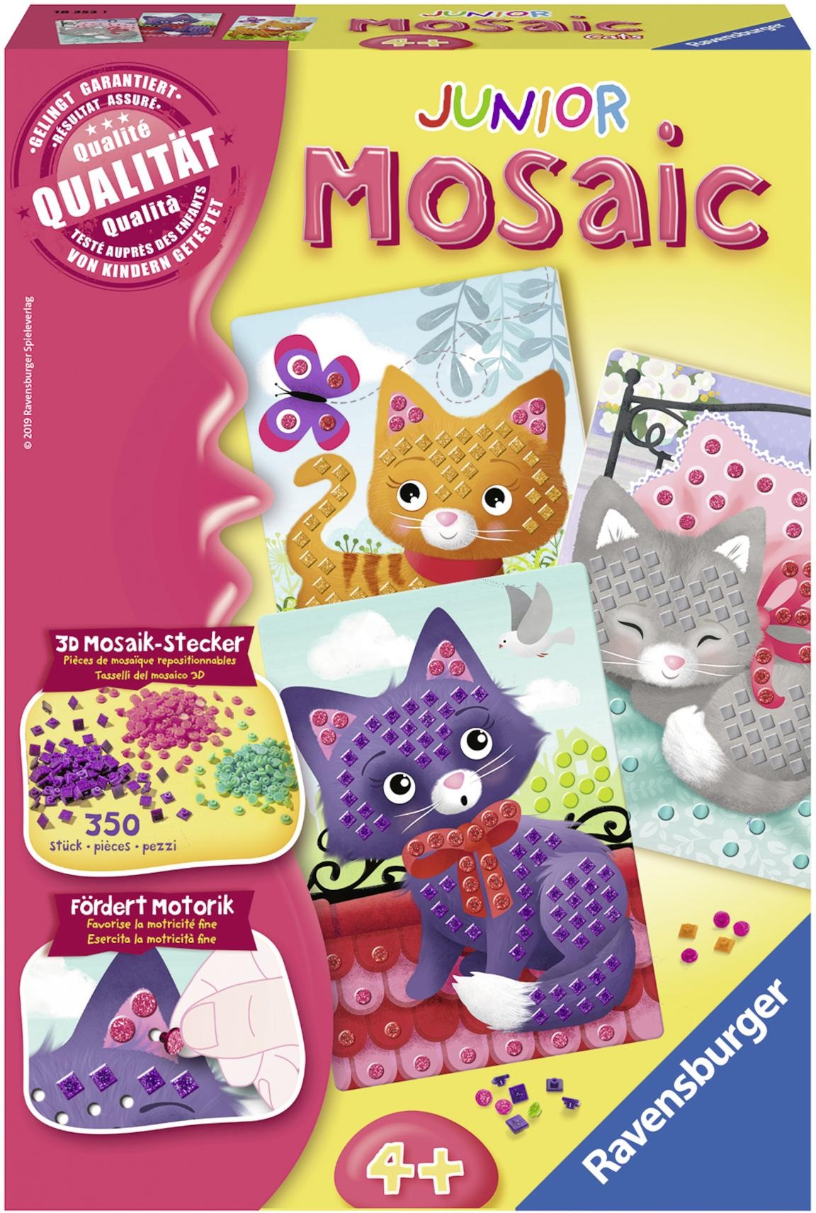 Ravensburger Kreativset »Mosaic Junior: Cats«, Made in Europe; FSC® - schützt Wald - weltweit