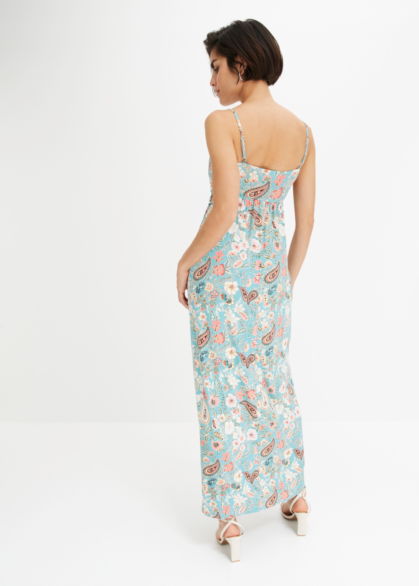 bonprix Maxikleid sommerliches Maxikleid, mit modischem Print, lockere Passform