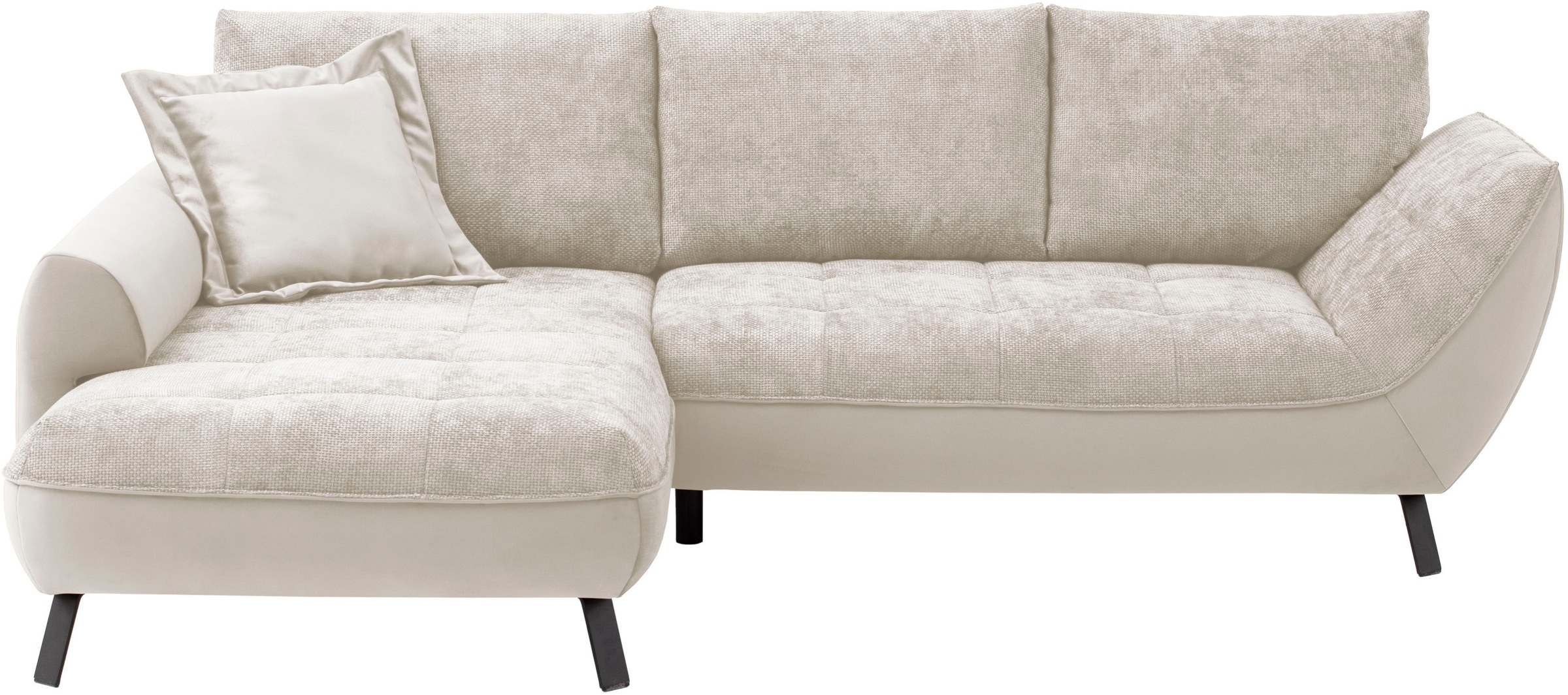 exxpo - sofa fashion Ecksofa "Bellinii, Materialmix, Strukturbezug und pfle günstig online kaufen