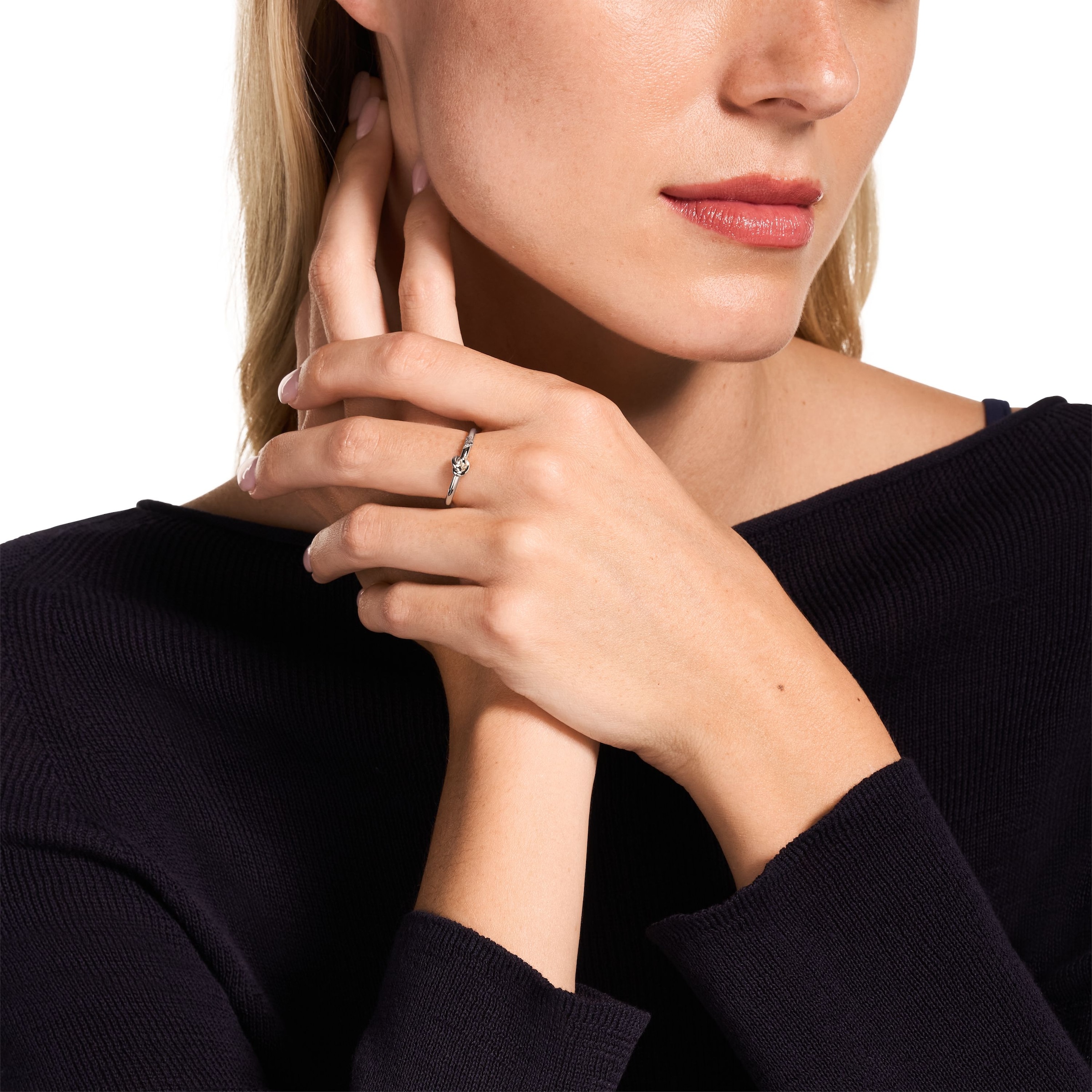 Emporio Armani Fingerring »Schmuck Geschenk Silber 925 Knoten-Optik«