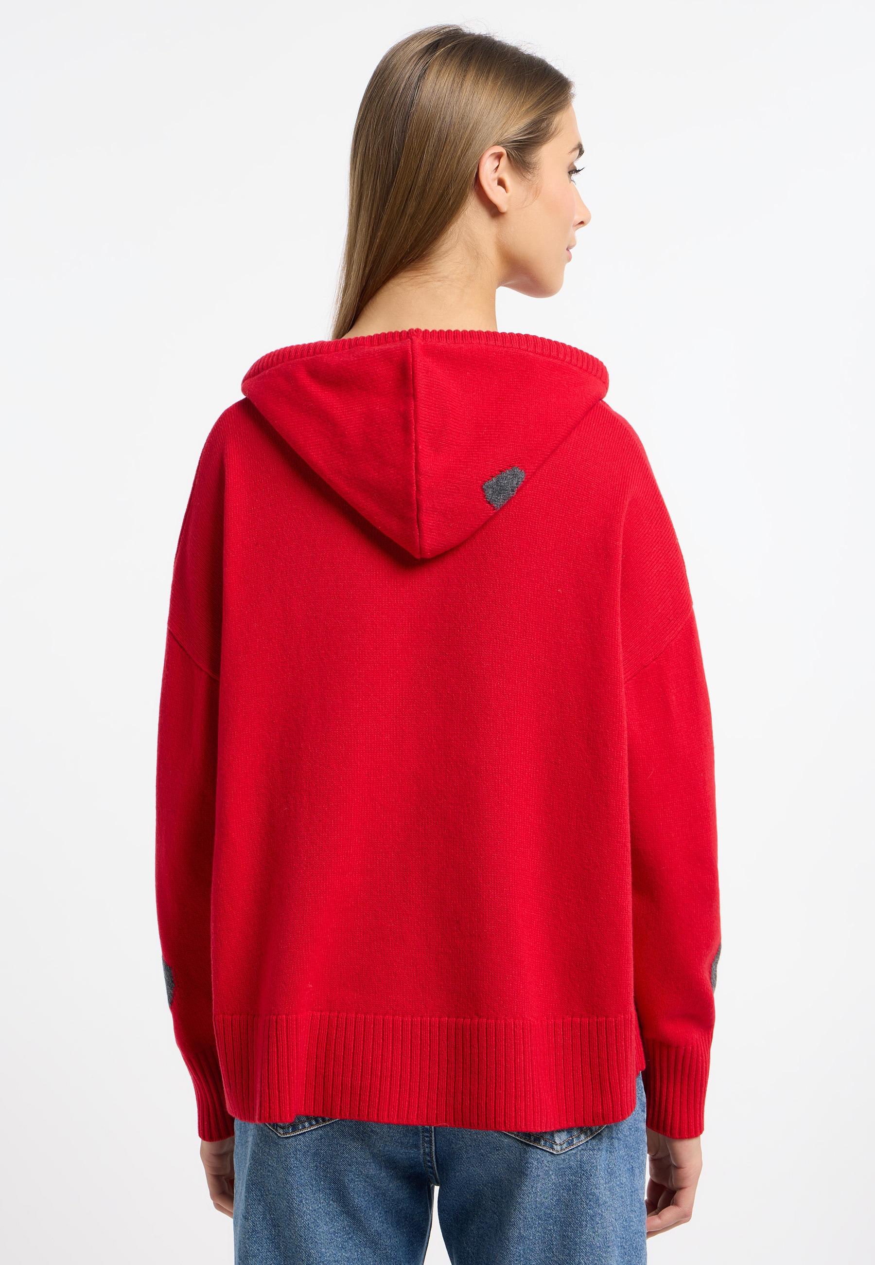Frieda & Freddies Strickpullover »Hoodie«, mit dezenten Farbdetails