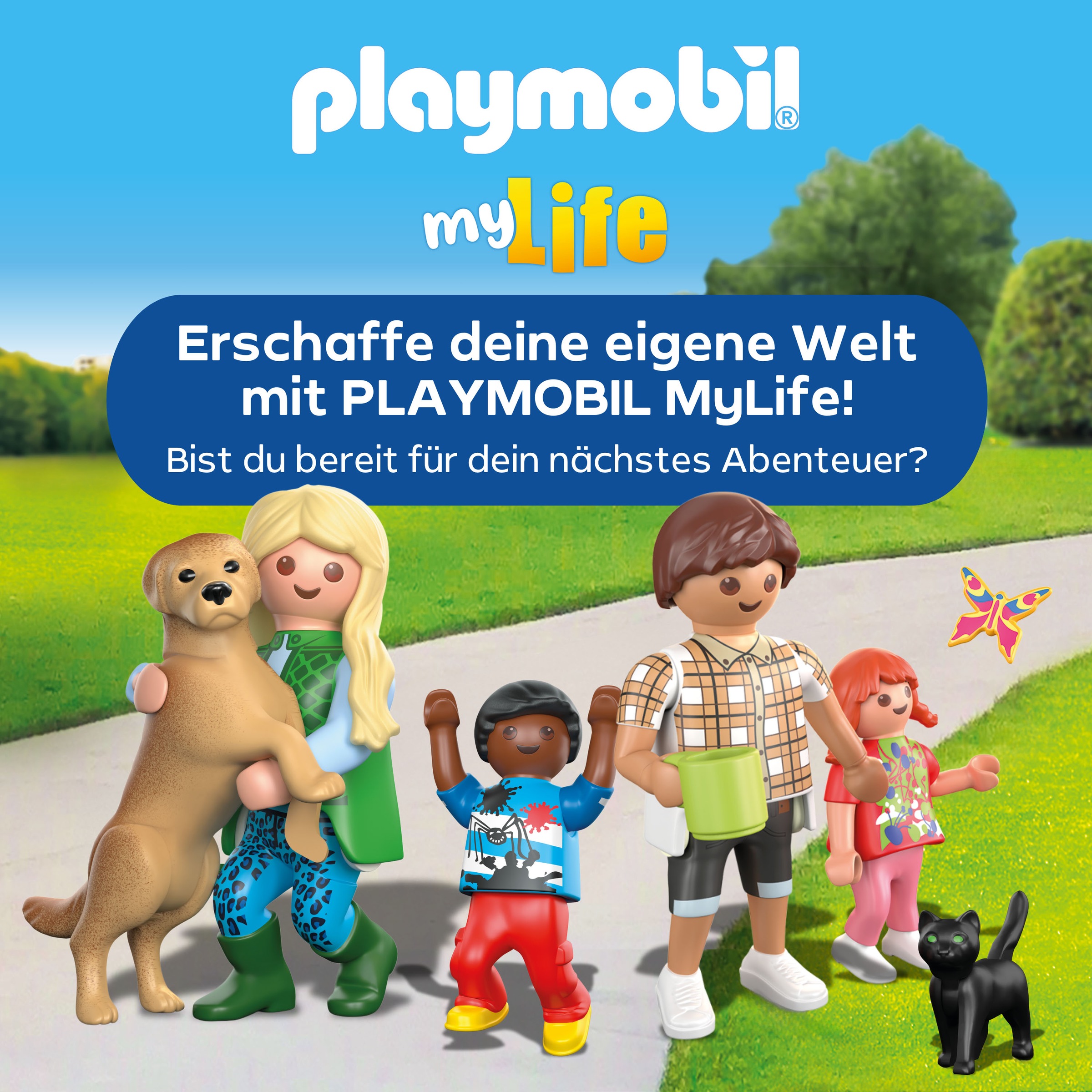 Playmobil® Konstruktions-Spielset »Familie mit Hasen (71753), Playmobil My Life«, (30 St.)