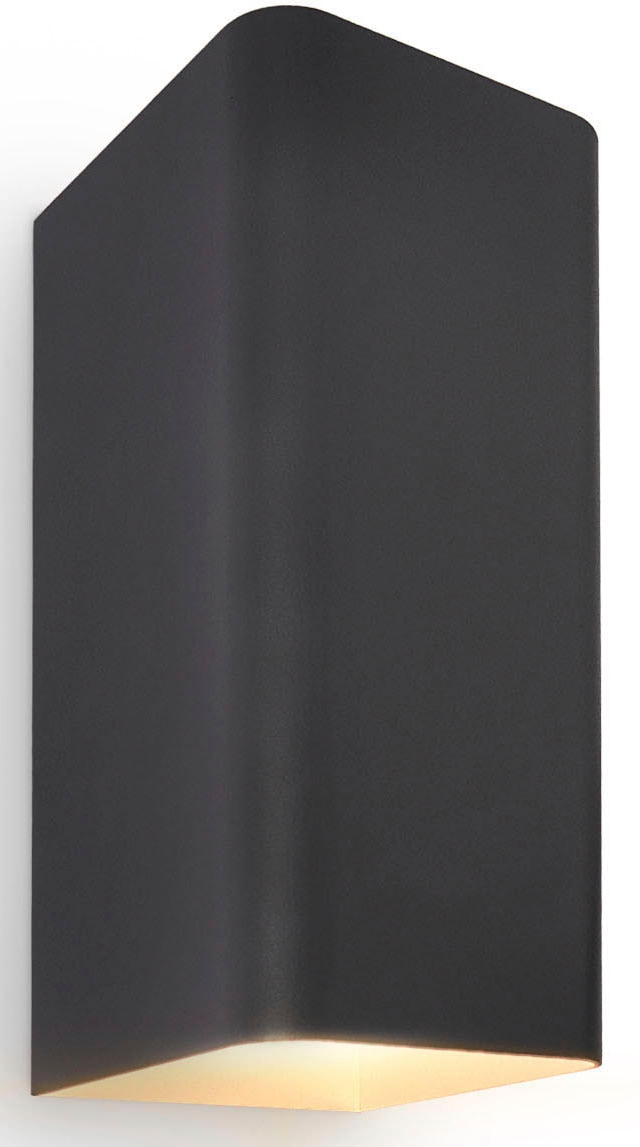 PACO HOME Wandleuchte "ELENA", grau, H: 24cm, Leuchten, In-& Outdoor Wandleuchte LED Aussen Garten Lampe 3000 K IP 54 Up Down, Wandleuchte
