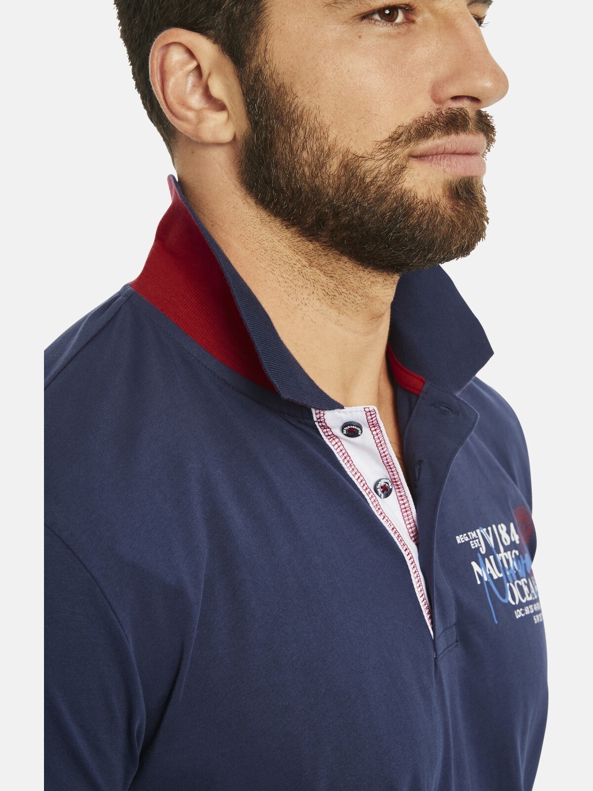 Jan Vanderstorm Poloshirt »Doppelpack Poloshirt DAGFINN«, (2 tlg.), in zwei Farben