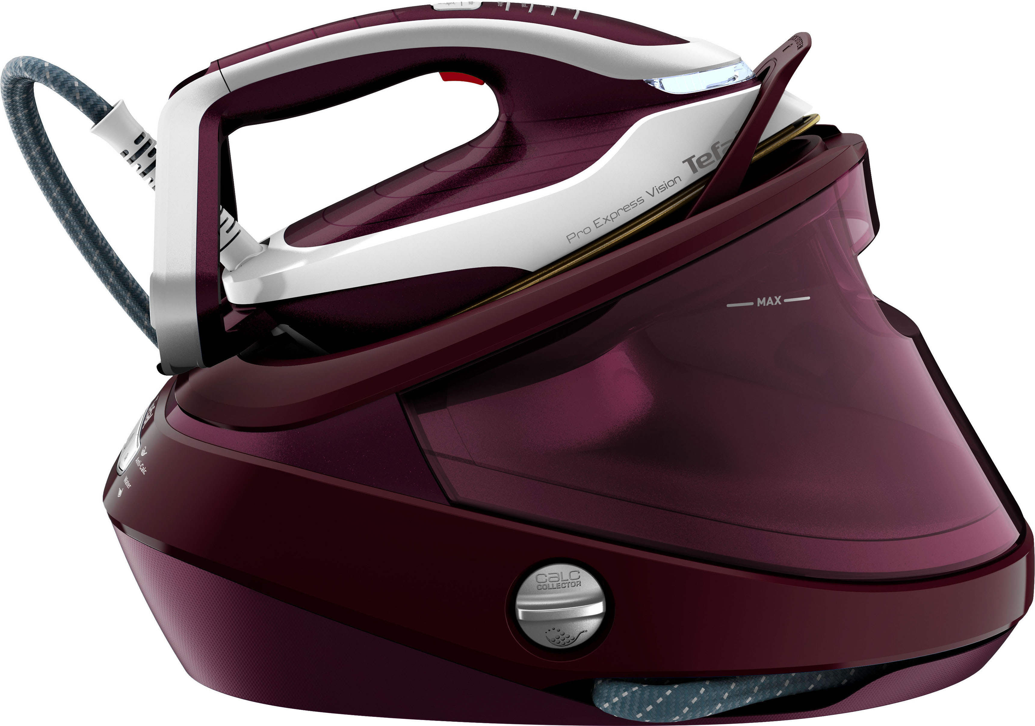 Thumbnail - Tefal Dampfbügelstation "Pro Express Vision, inklusive Dampfbürste DT2026, Smart LED-Leuchte,", 8,3 Bar, 180 g/Min. kons...