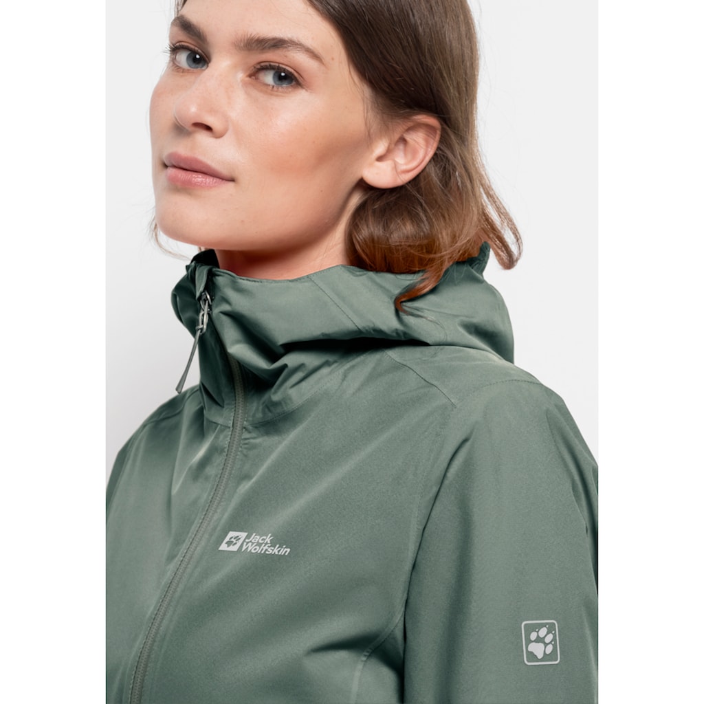 Jack Wolfskin Outdoorjacke »PACK & GO SHELL W«, mit Kapuze