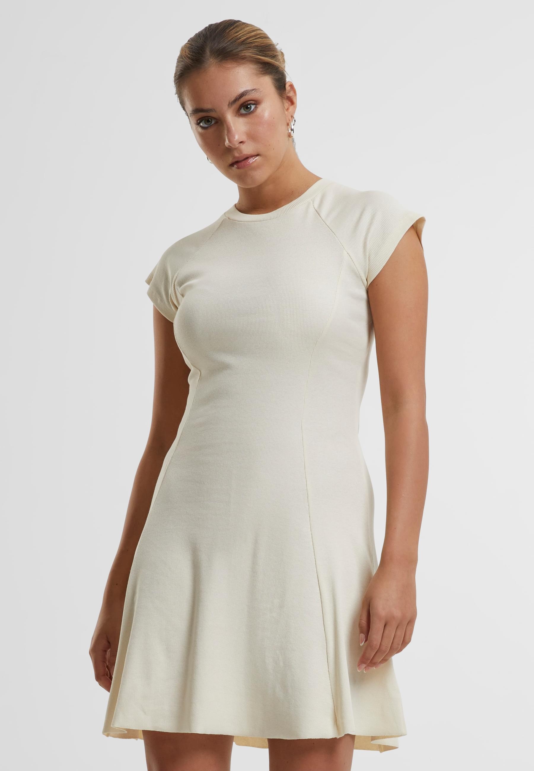 URBAN CLASSICS Shirtkleid »Urban Classics Damen Ladies Skater Rib Dress«, (1 tlg.)