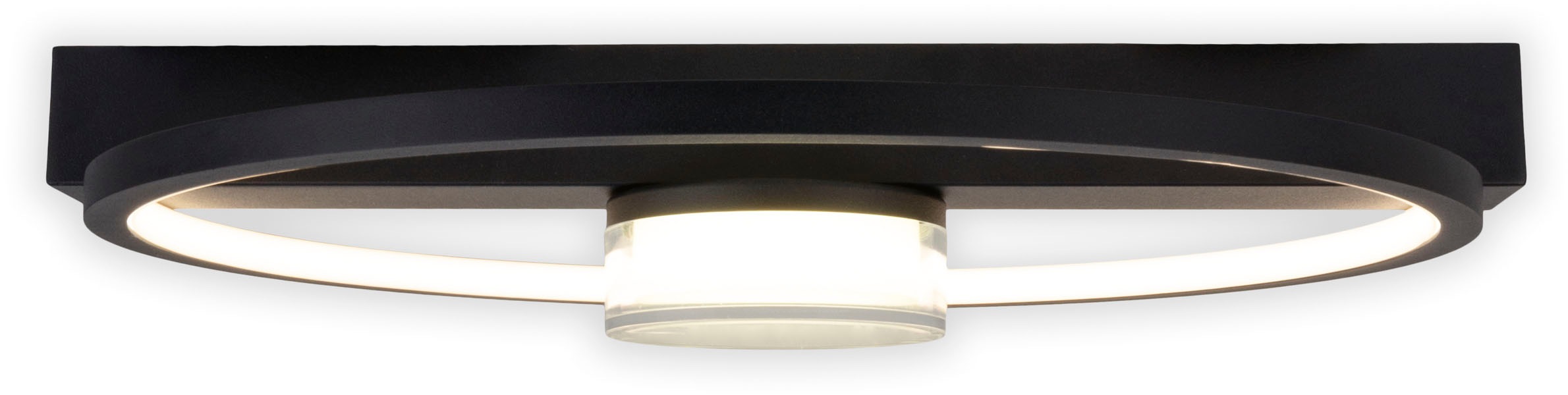 näve LED Deckenleuchte »Cimo«, 1 flammig, Leuchtmittel LED-Modul | LED wechselbar, stufenweise dimmbar per Wandschalter, Lichtfarbe warmweiß, schwarz