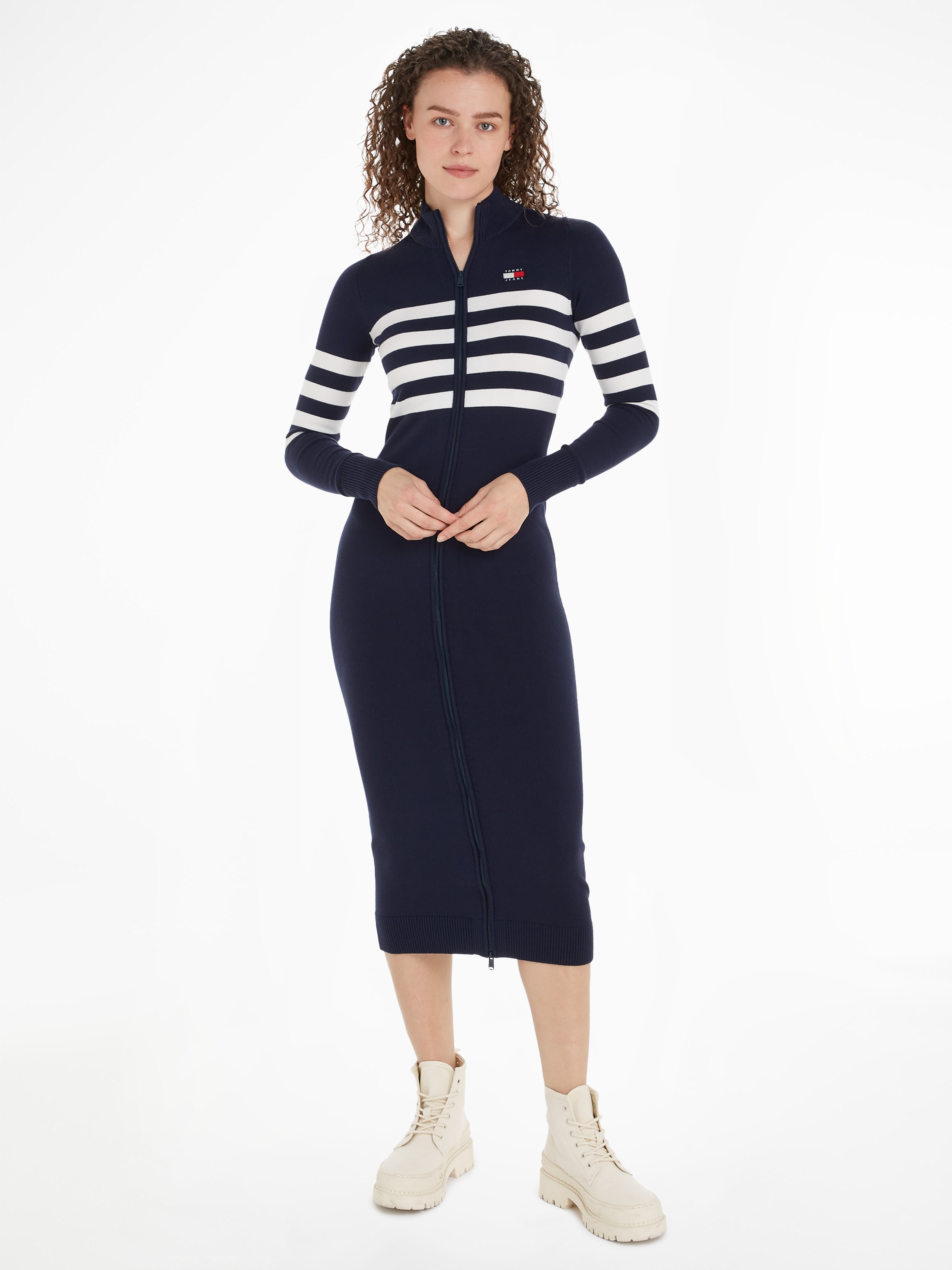 Sweatkleid »TJW STRIPE MIDI SWEATER DRESS«, mit Streifendesign