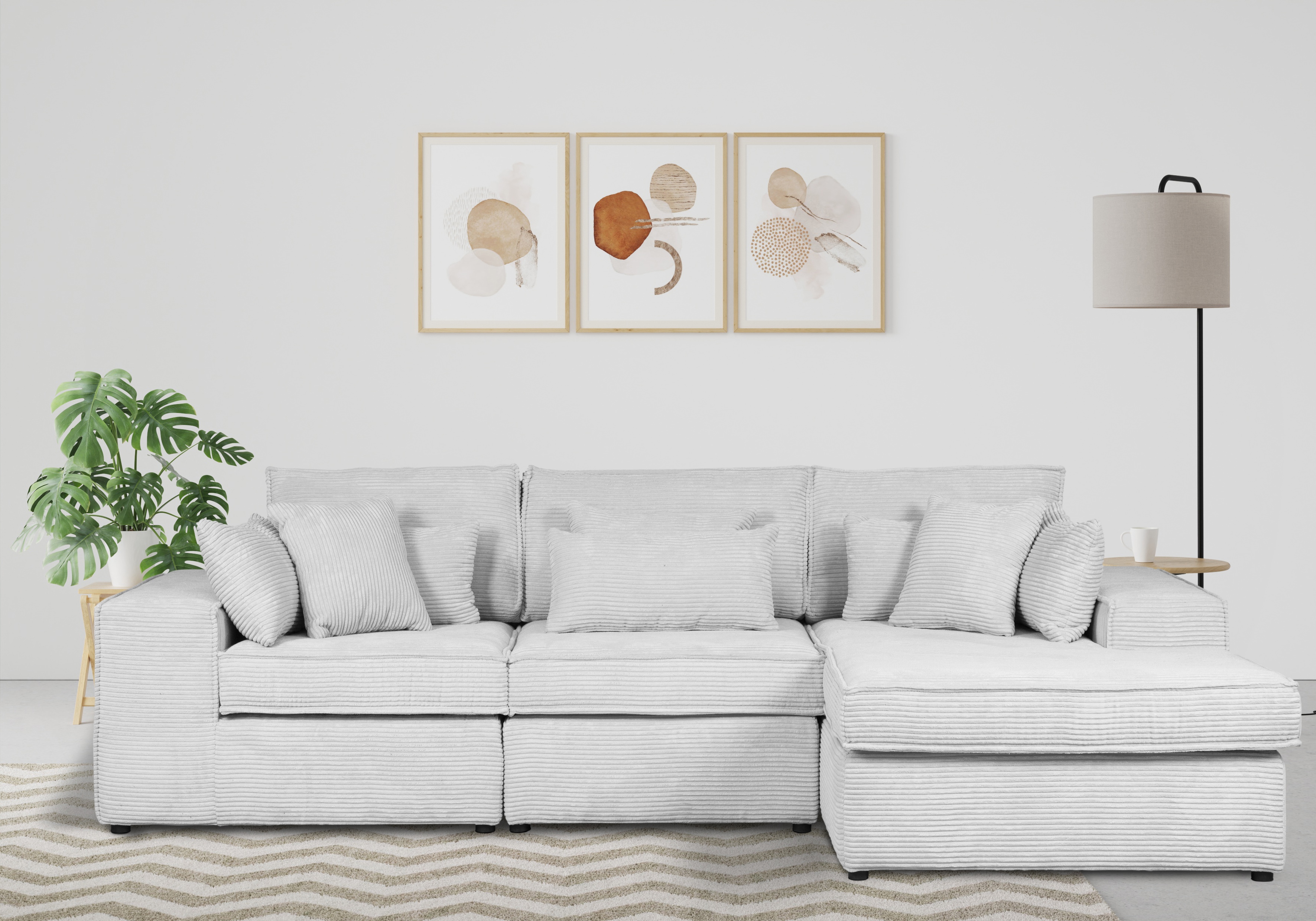 OTTO home Ecksofa "Enid L-Form" 3 Teile, bestehend aus Modulen, in vielen Bezügen, auch in Breitcord