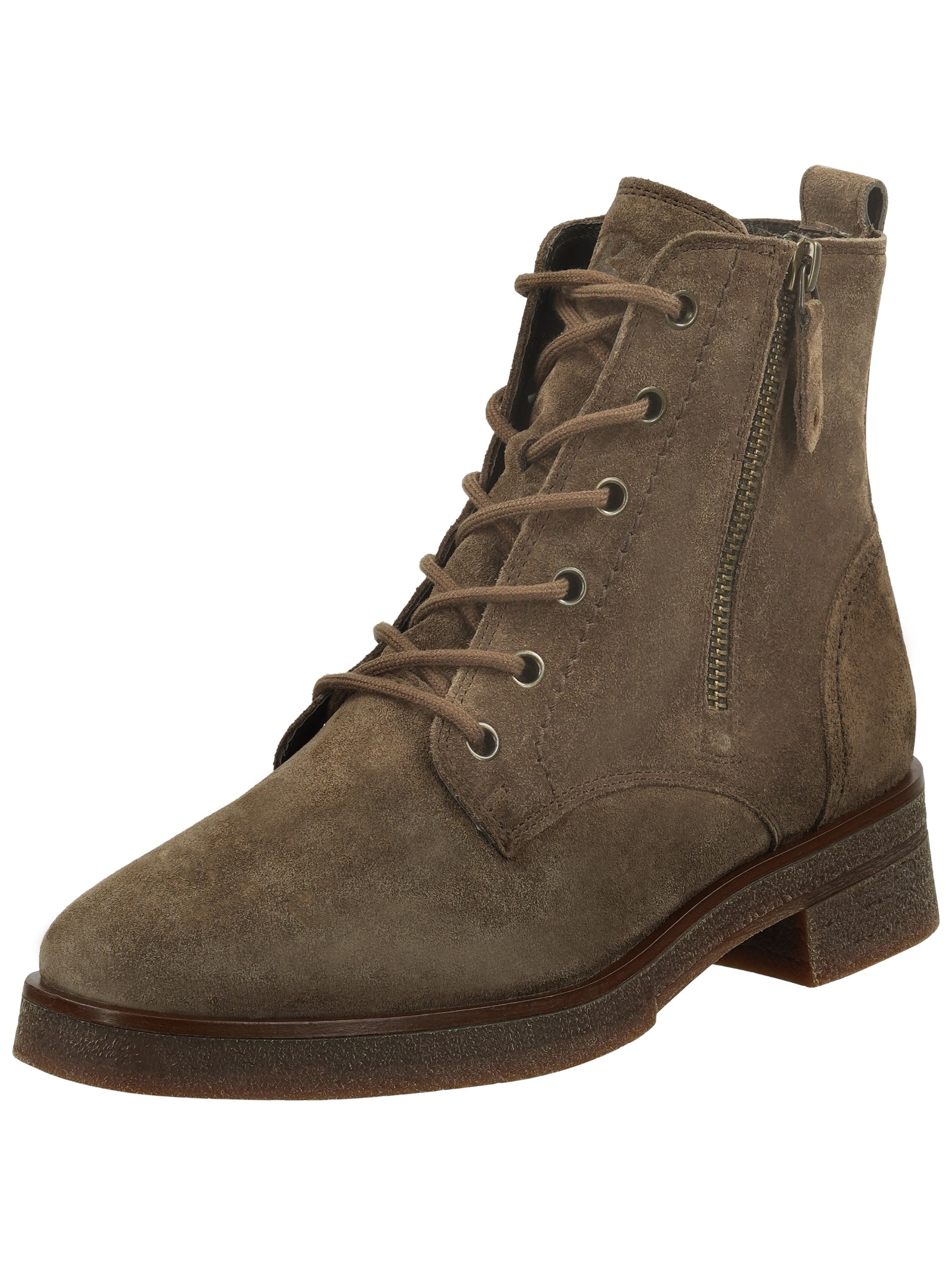 Paul Green Schnürstiefelette "Paul Green Stiefelette Veloursleder" günstig online kaufen