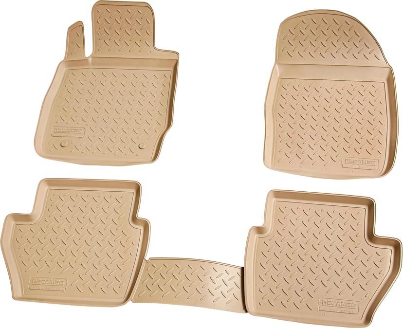 RECAMBO Passform-Fußmatten »CustomComforts«, SKODA, Kodiaq, (Set, 4 St.),  7-Sitzer ab 2017, perfekte Passform per Rechnung | BAUR