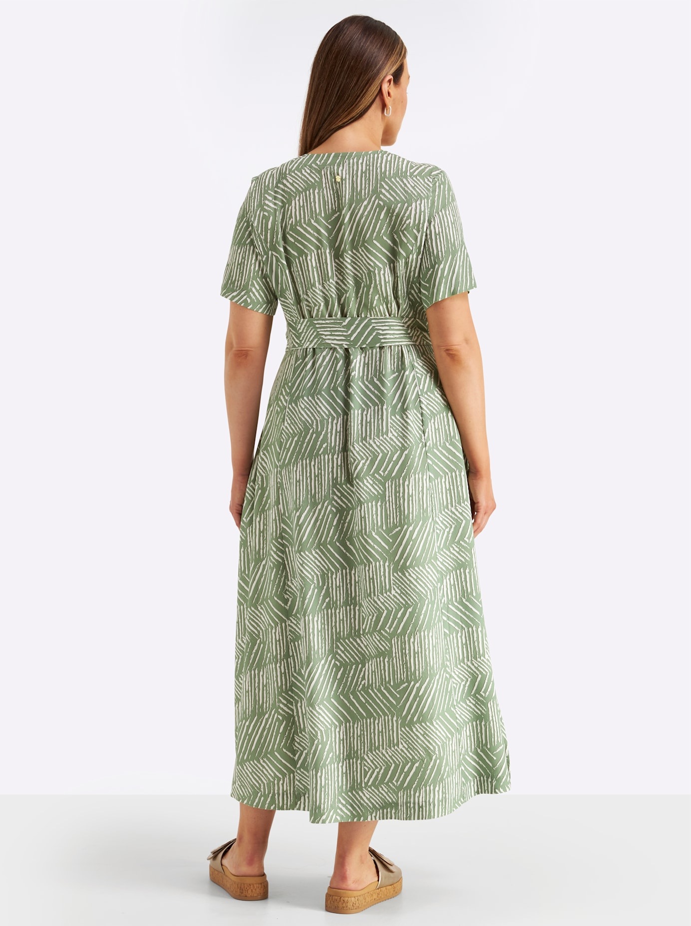 Sheego Maxikleid »Kleid« Nahttasche