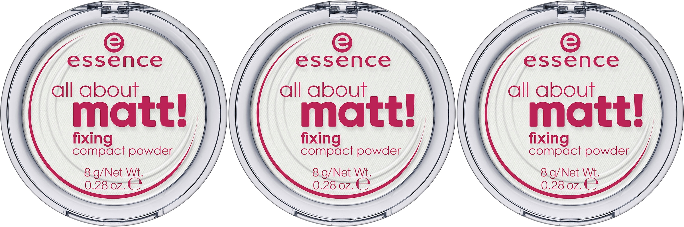Essence Puder »all about matt! fixing compact powder«, (Set, 3 tlg.)  bestellen | BAUR