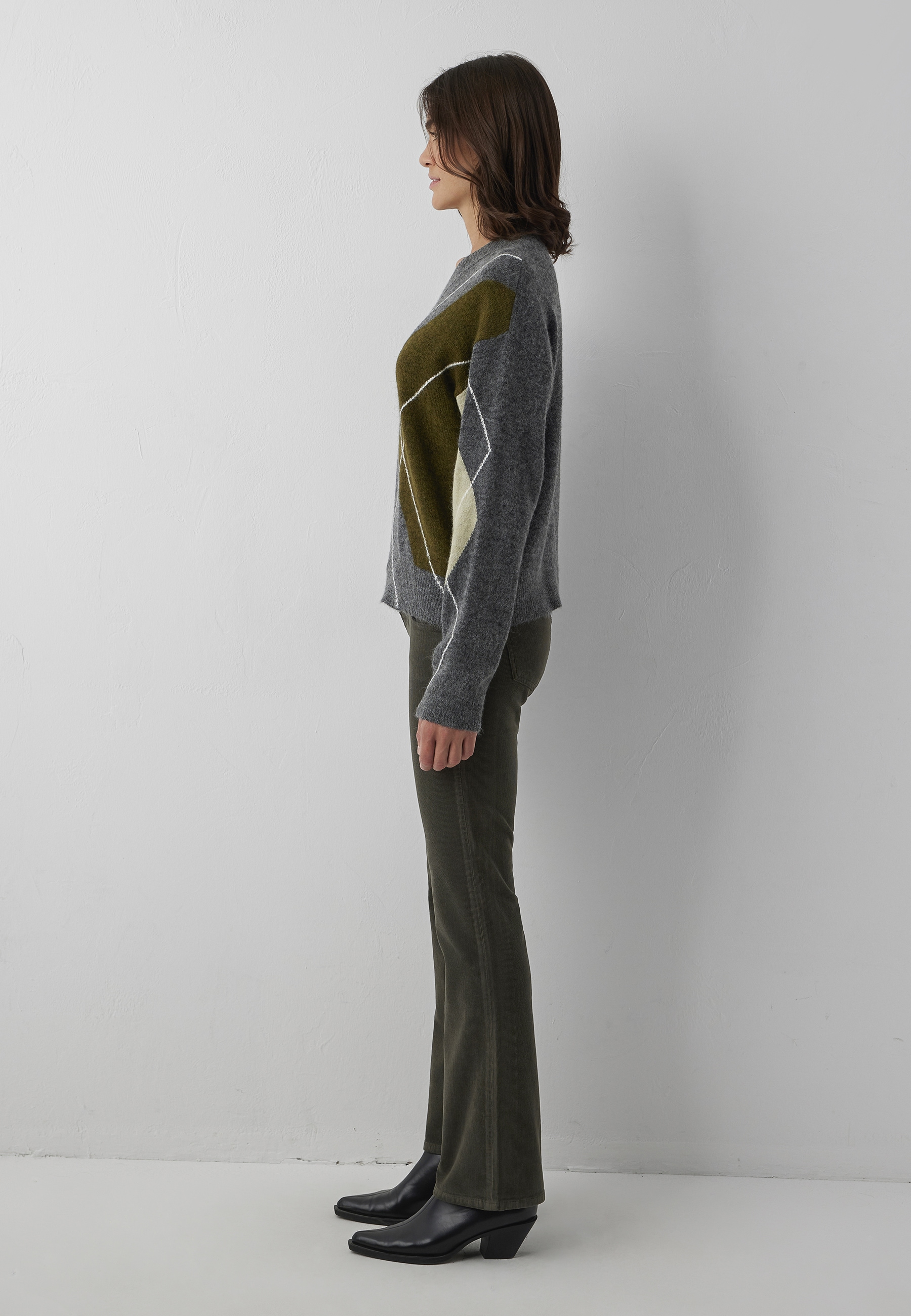 Mavi V-Ausschnitt-Pullover »V NECK SWEATER« Pullover Argyle