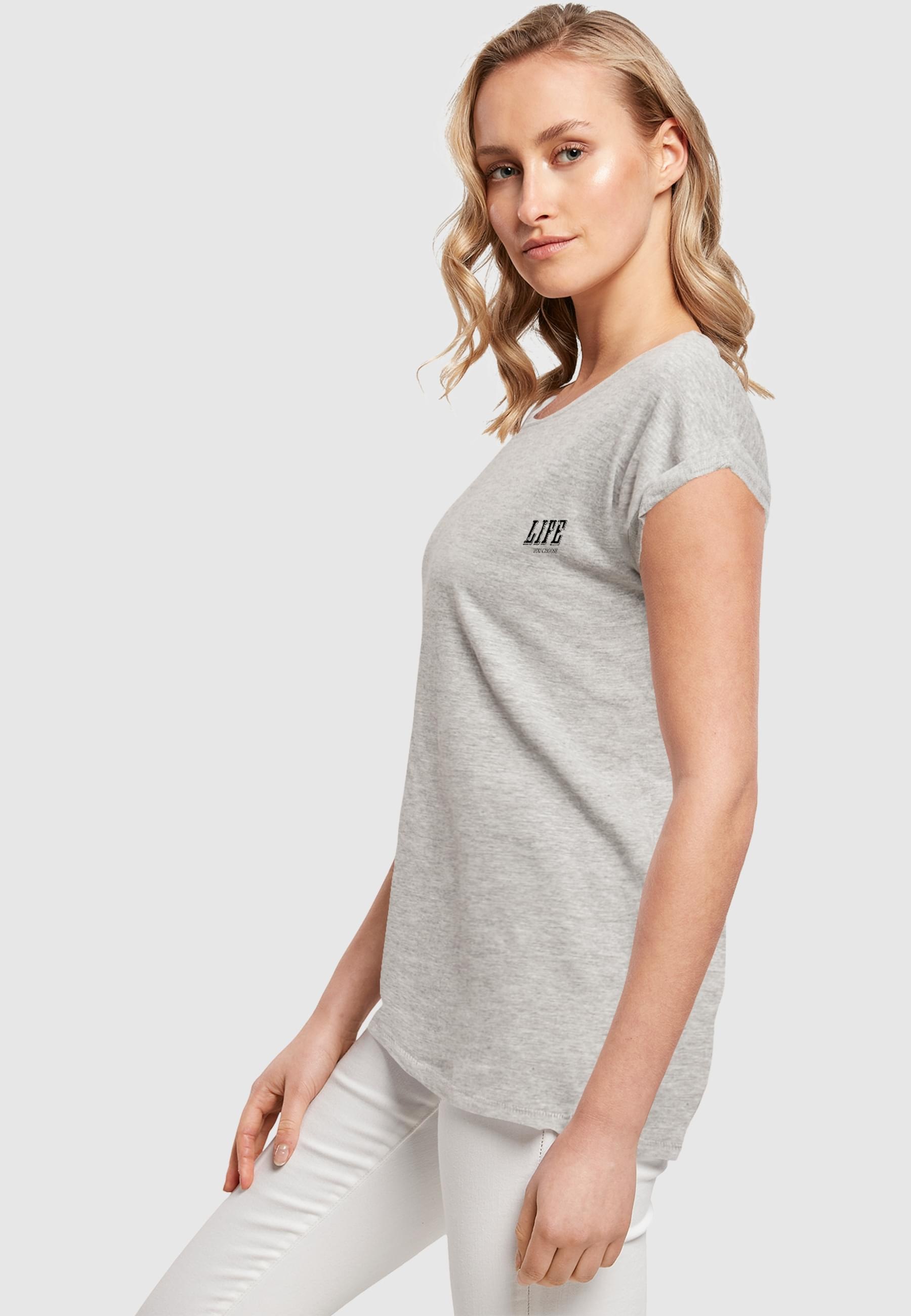 Merchcode T-Shirt »Merchcode Damen Ladies Life Extended Shoulder Tee« 1 Stk. tlg.