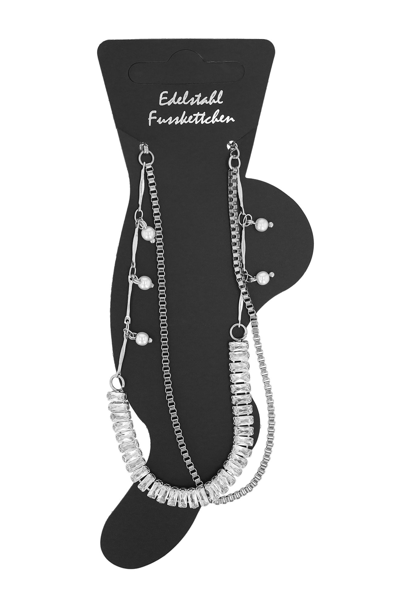 Adelia´s Fußkette »Damen Fußkettchen – aus Edelstahl« Schöne Geschenkidee zum einen besonderen Tag