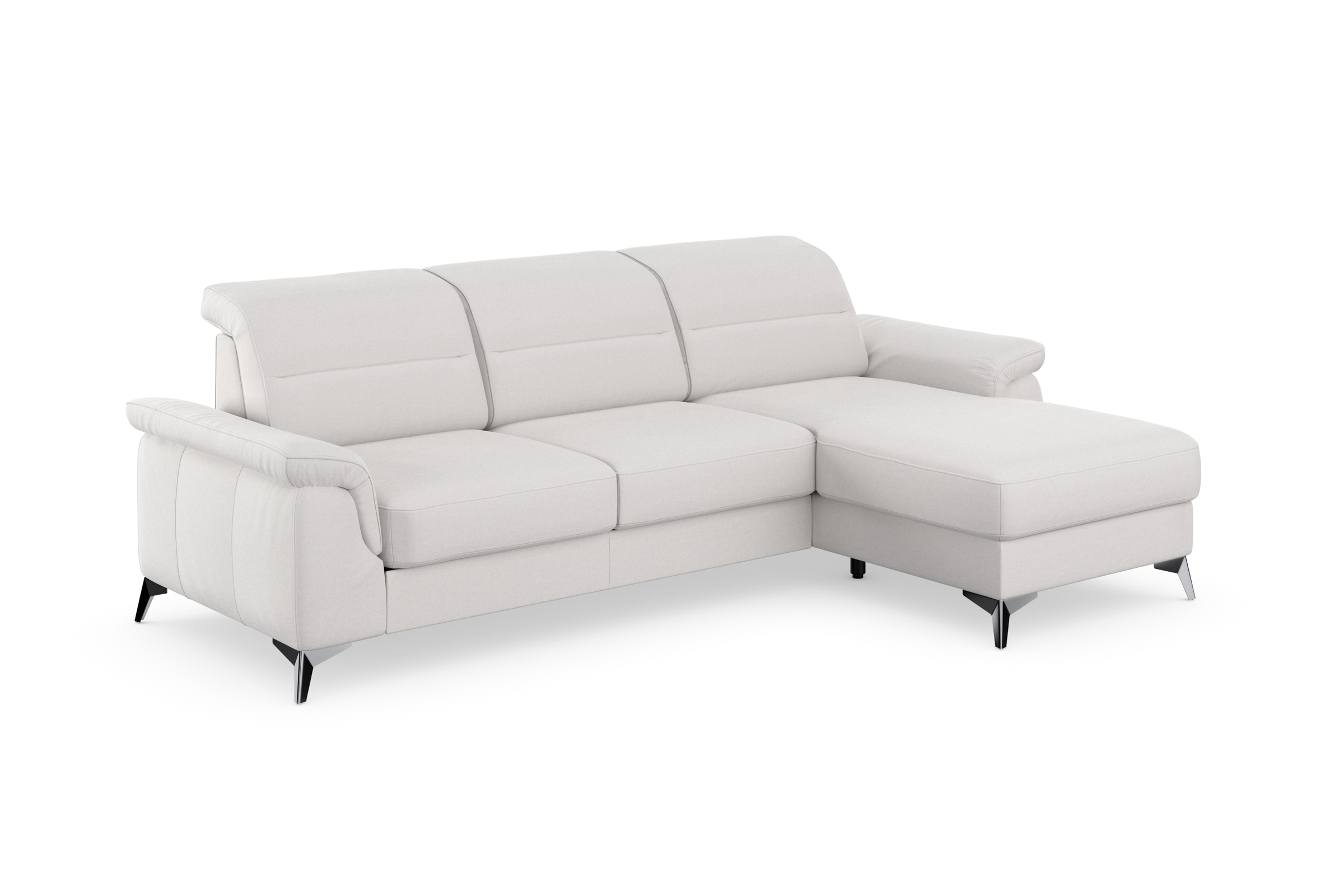 sit&more Ecksofa »Sinatra L-Form«, mit Recamiere, optinal mit Kopfteilverstellung und Armteilfunktion