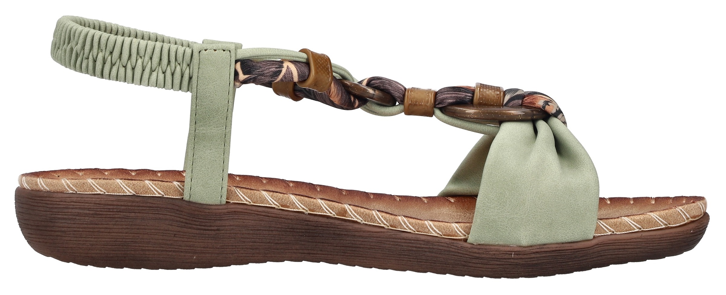 Rieker Sandale  Sommerschuh, Urlaubsschuh, Fersenriemchen mit Gummizug