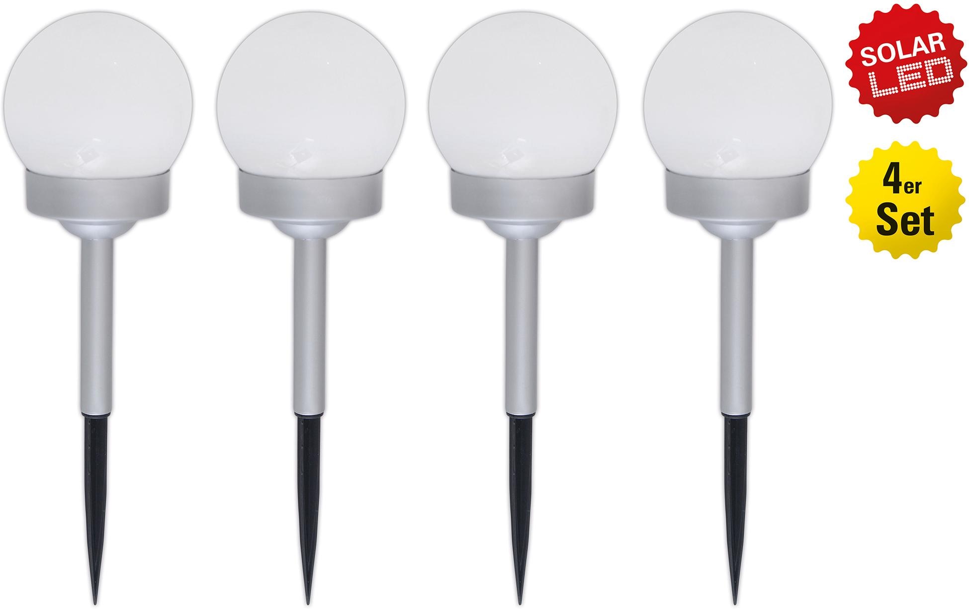 näve LED Gartenleuchte, 1 flammig-flammig, 4er-Set