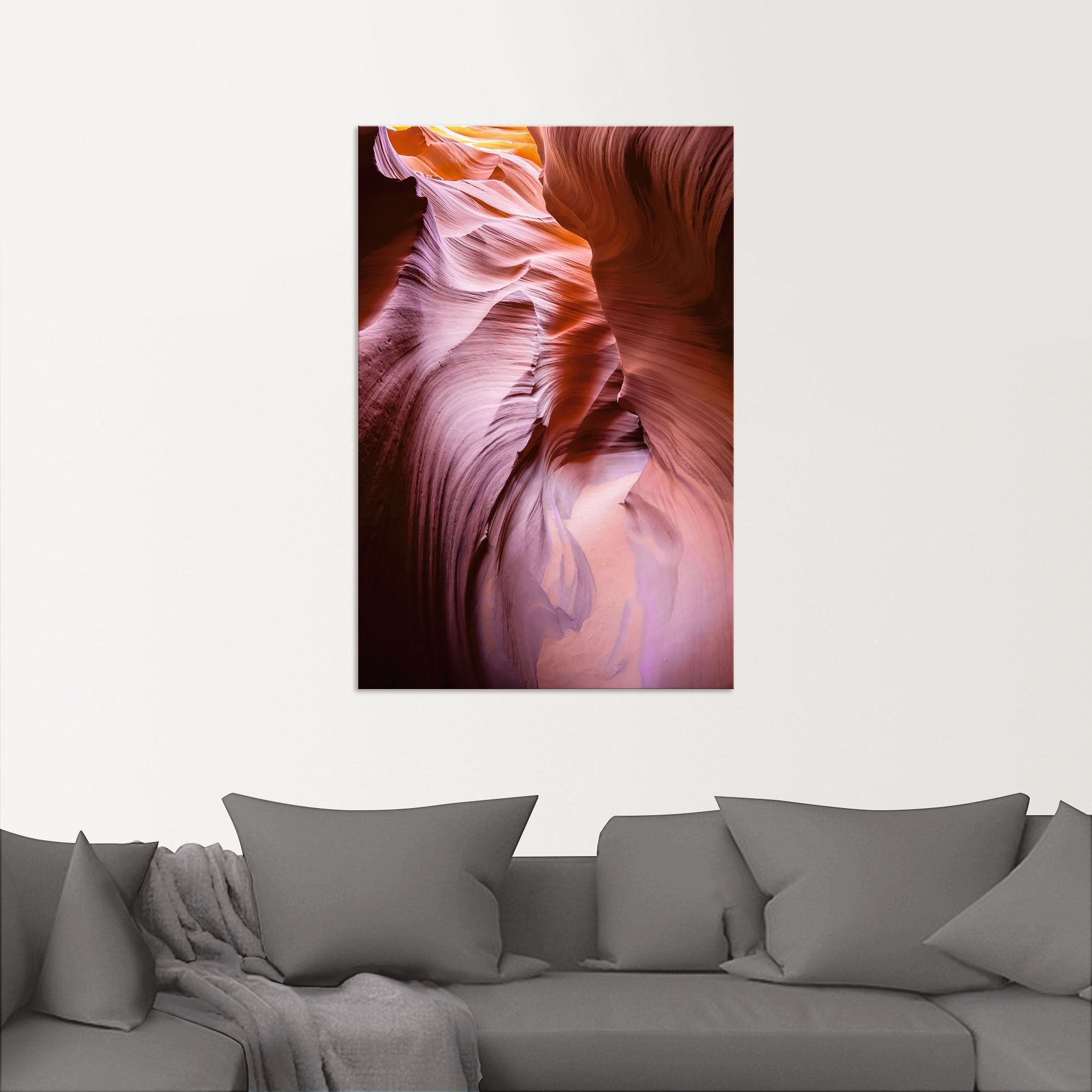 Artland Wandbild »Schmale Pfade durch den Antelope Canyon«, Bilder von Amerika, (1 St.), als Alubild, Leinwandbild, Wandaufkleber oder Poster in versch. Größen