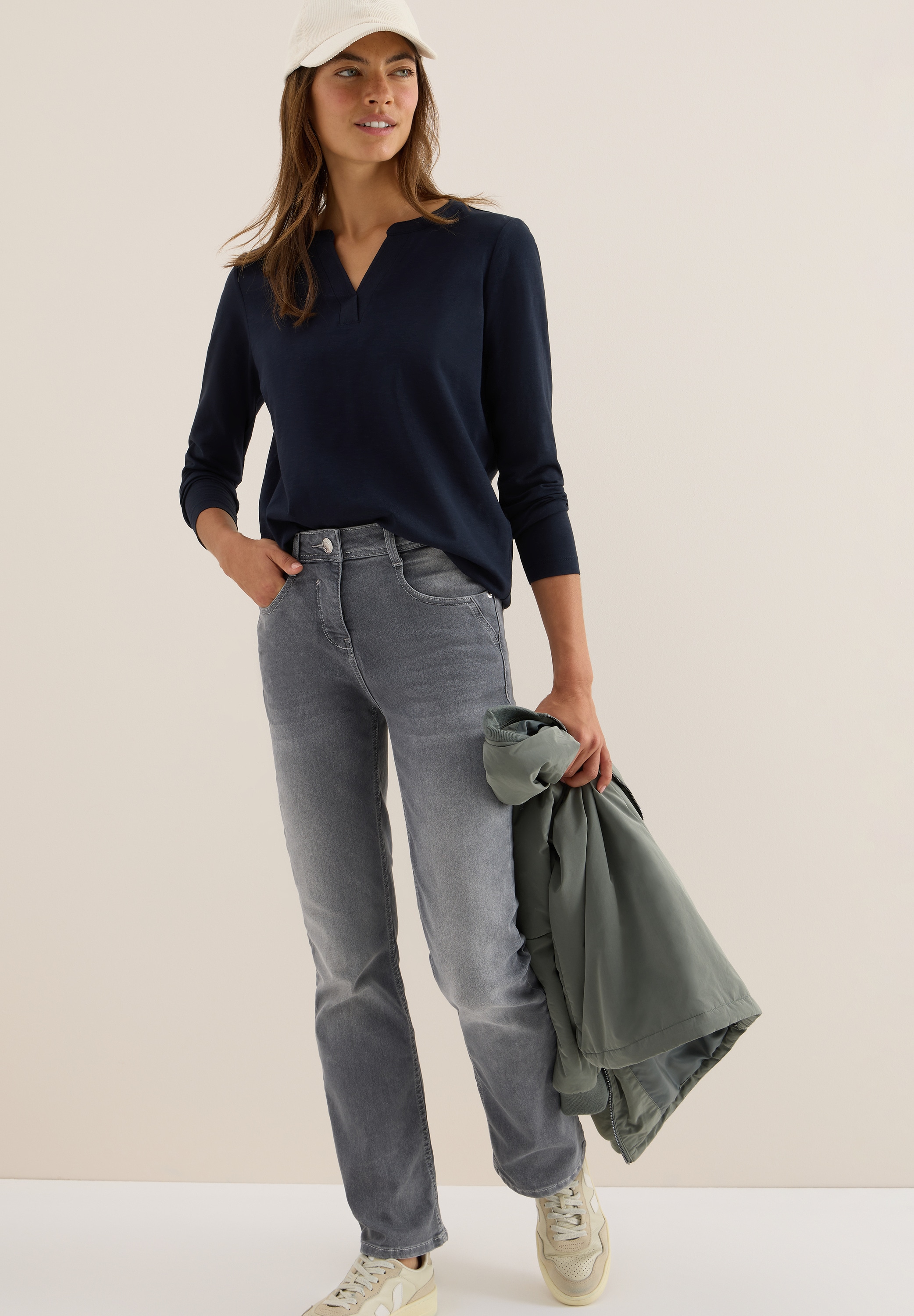 Cecil Langarmshirt, im Tunika-Look