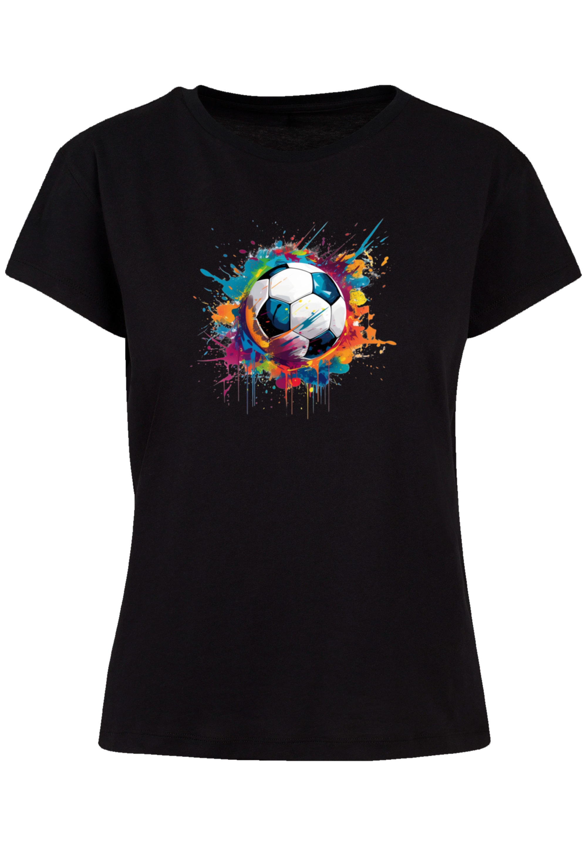 F4NT4STIC T-Shirt »Bunte Fußball Grafik«, Premium Qualität