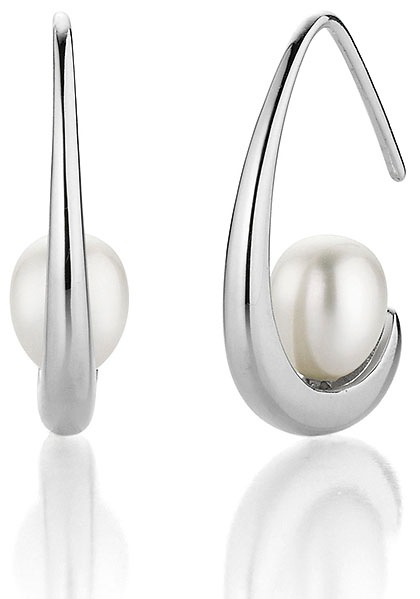 Firetti Perlenohrringe »Schmuck Geschenk Ohrschmuck Ohrhaken Perle«, Made in Germany - mit Süßwasserzuchtperle