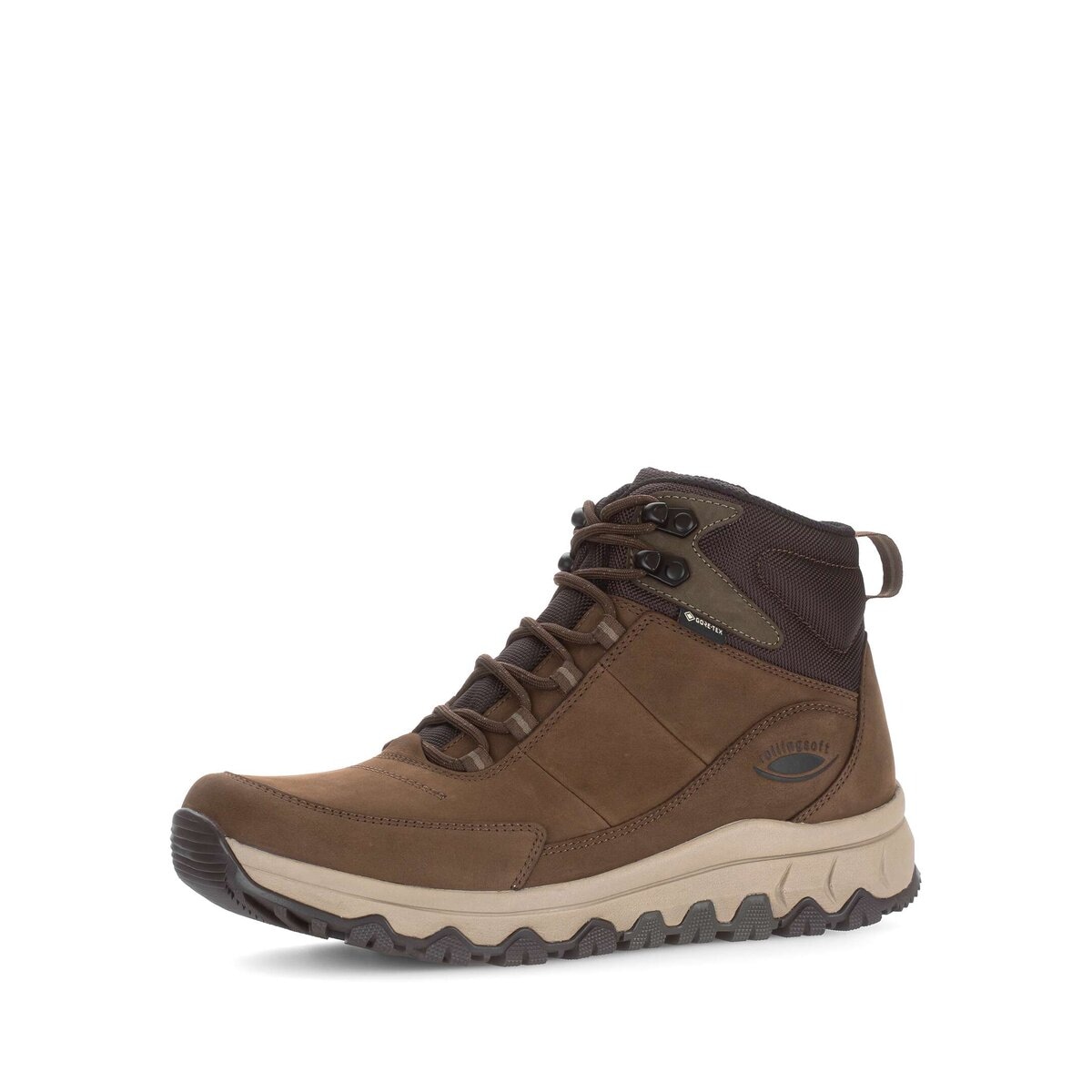 Gabor Sneaker "rollingsoft Sneaker low Materialmix Leder/Textil" günstig online kaufen