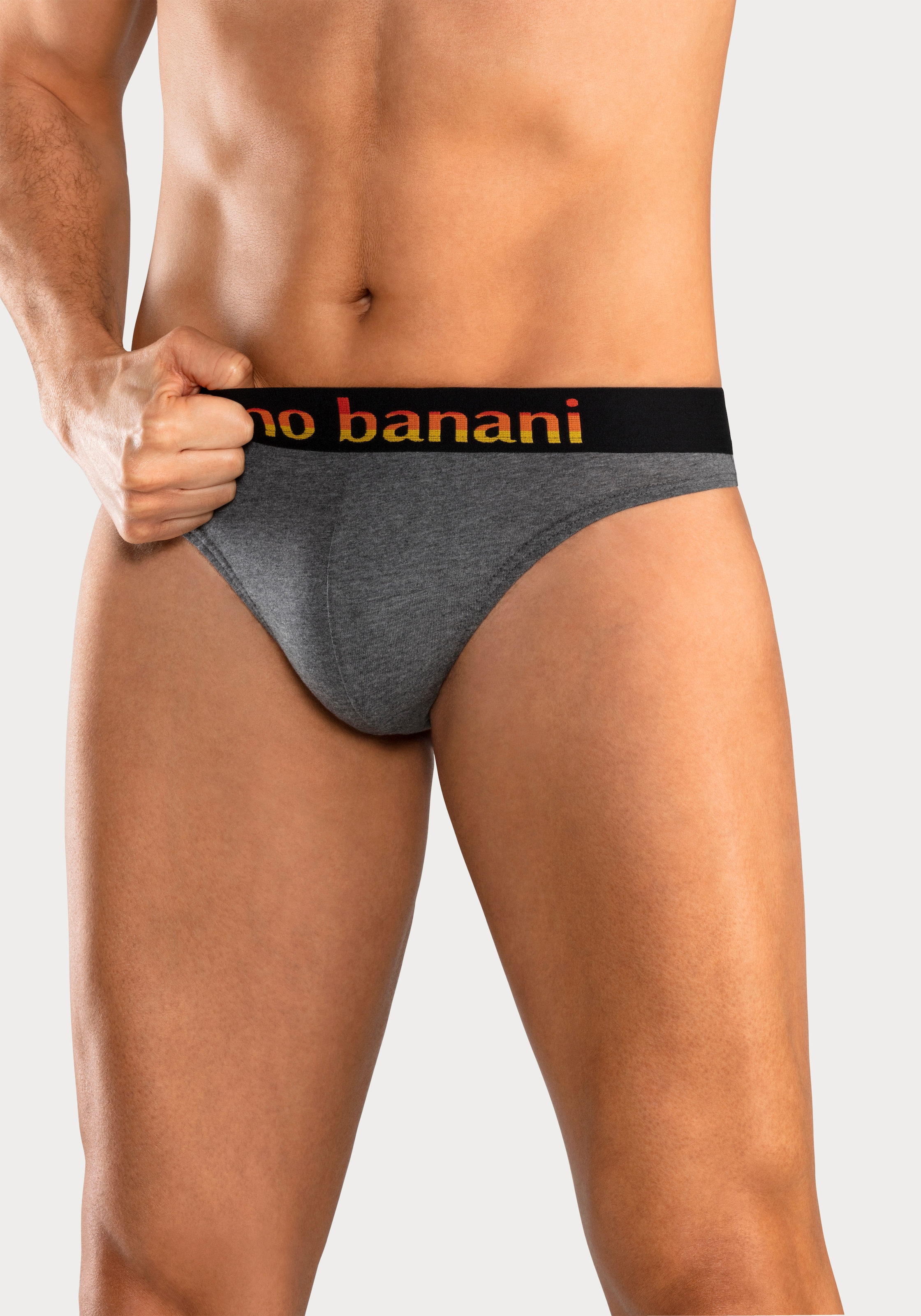 Bruno Banani String, (Packung, 5 St.), mit Streifen Logo Webbund