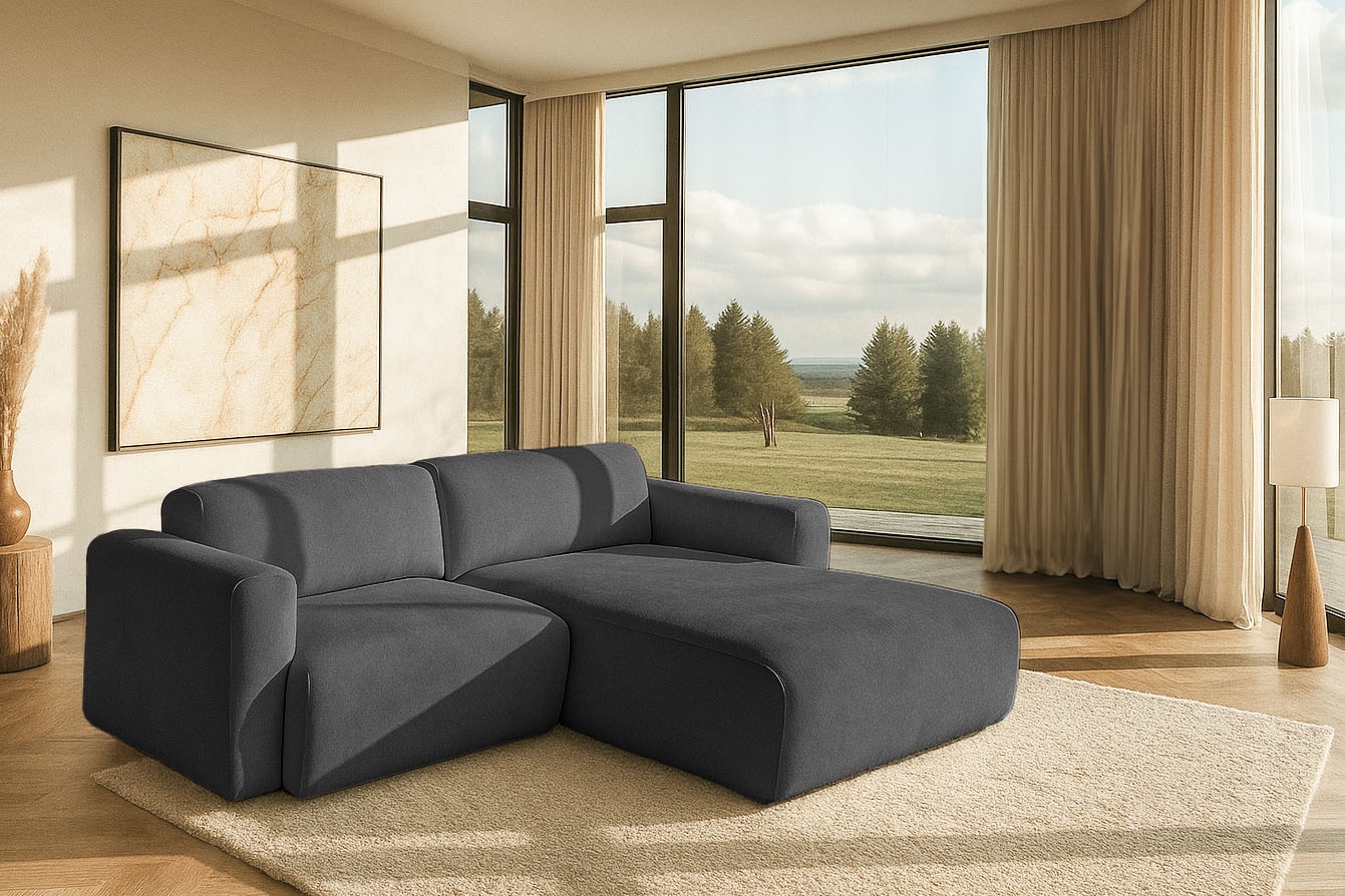 OTTO home Ecksofa "Myrland Kompaktsofa" Breite 230 cm, L-Form, Chenille, Easy Clean Stoff, mit Kaltschaum