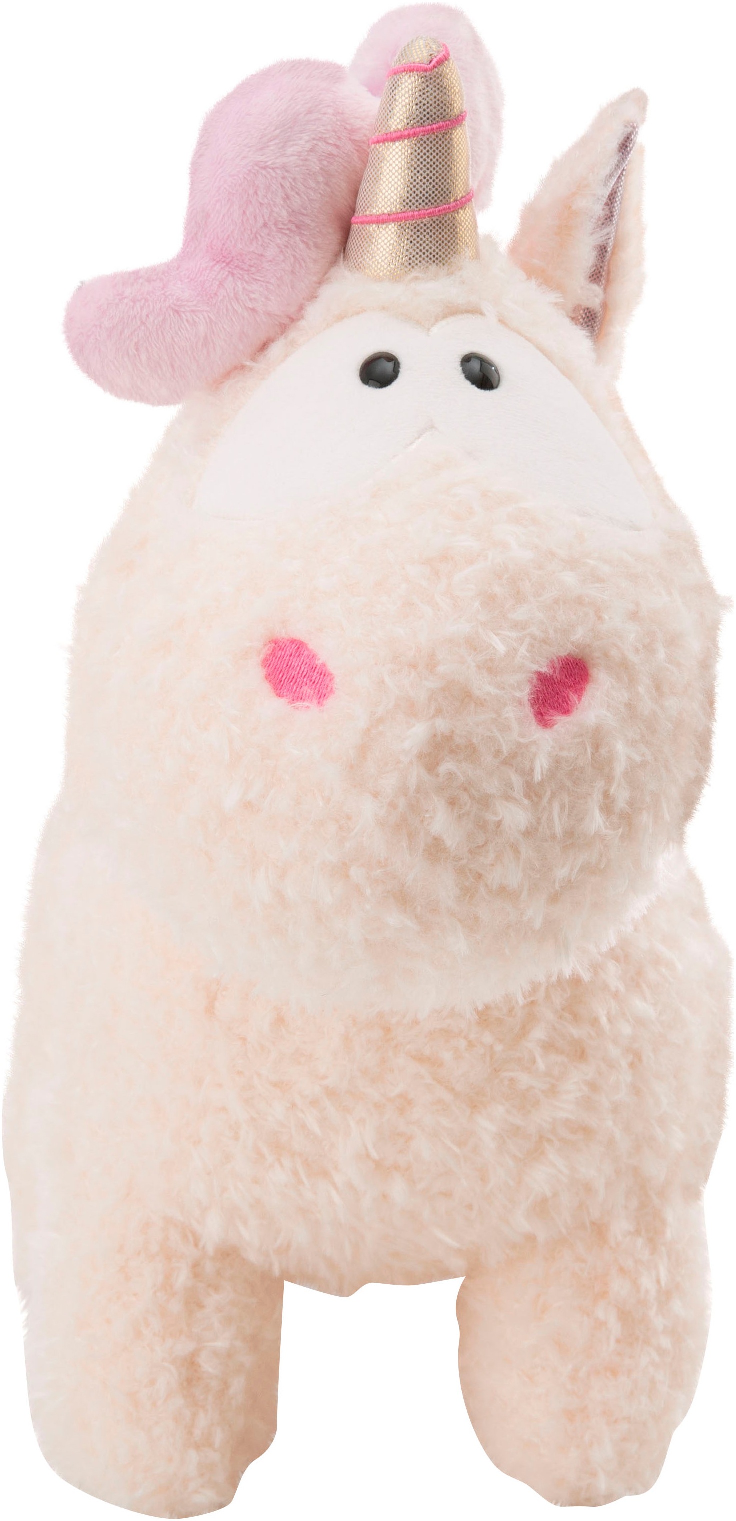 Nici Kuscheltier »Theodor & Friends, Einhorn Creamy Pink stehend 45cm GREEN«