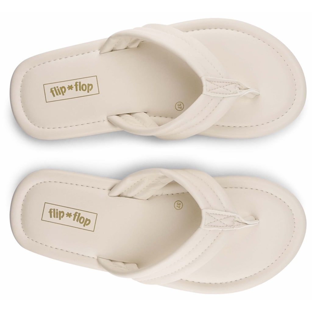 Flip Flop Zehentrenner »fauna*flip«, Sommerschuh, Schlappen mit weichem Zehensteg