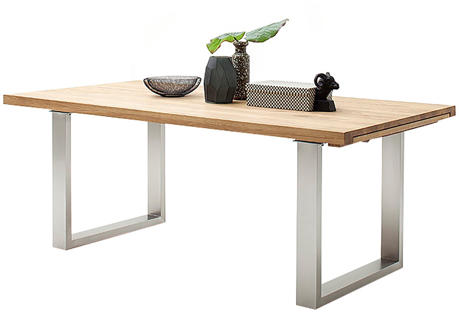 MCA furniture Kulissen-Esstisch »Dayton Esstisch Kufentisch«, Synchronauszug,ausziehbar,eiche,massiv,extra lang,XXL,belastbar 50 kg