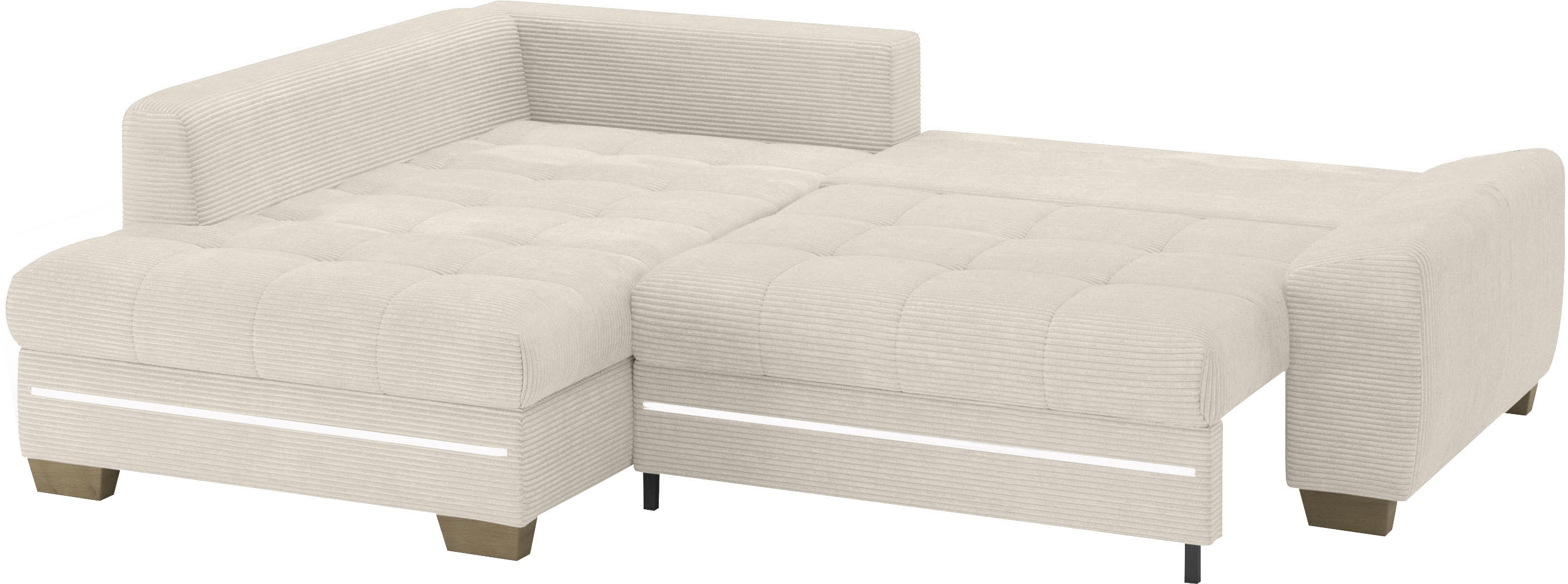 Thumbnail - Mr. Couch Ecksofa "Nikita II, L-Form", mit RGB-LED Beleuchtung, wahlweise mit Bett, Bettkasten, Kaltschaum