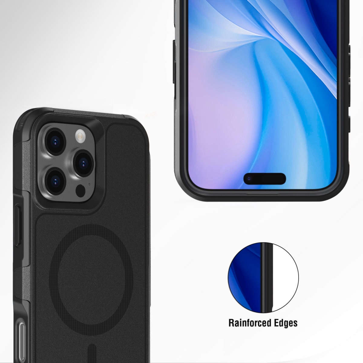 4smarts Handyhülle »Defend Case für Apple iPhone 16 Pro Max«, Backcover, Schutzhülle, Handyschutzhülle, Case, Schutzcase, stoßfest