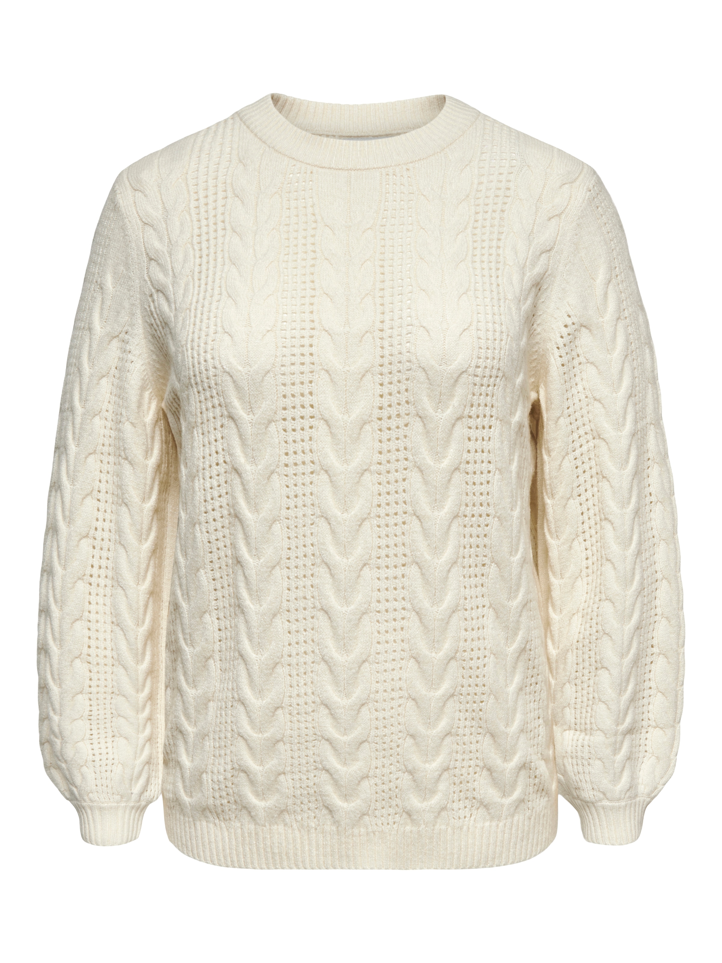 ONLY CARMAKOMA Strickpullover »CARRUBINA LS CABLE O-NECK KNT NOOS«