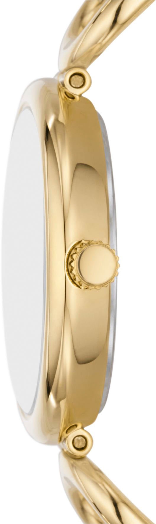 Fossil Quarzuhr »CARLIE«, Armbanduhr, Damenuhr, Edelstahlarmband