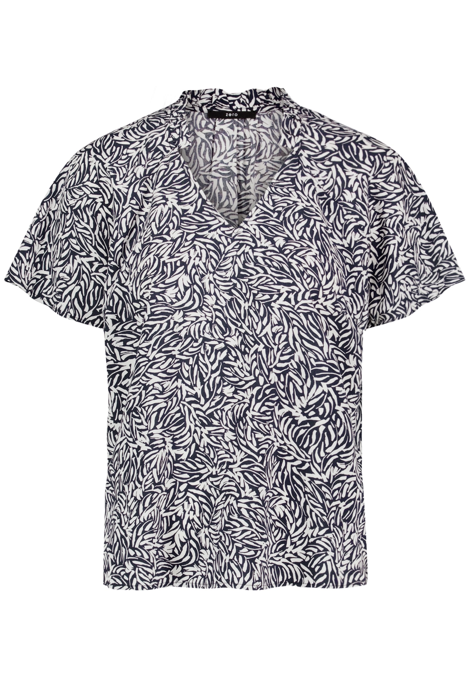 Zero Kurzarmbluse »Damen mit Print.«